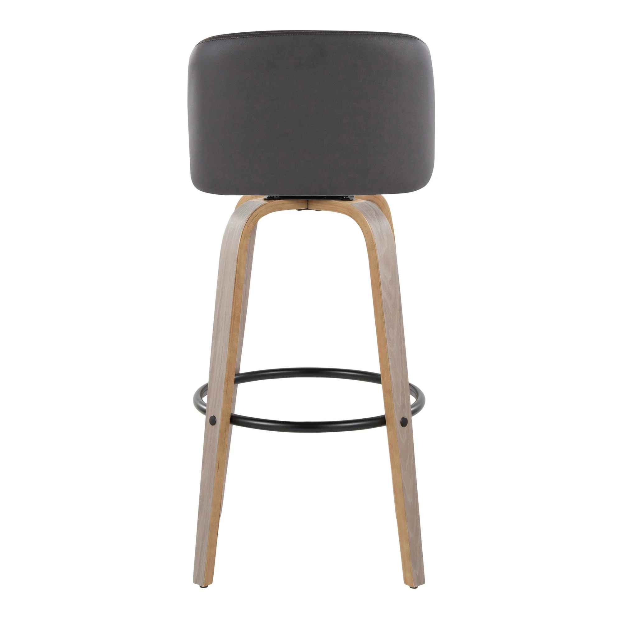 Toriano 30" Fixed-Height Barstool - Set of 2 By LumiSource - B30-TRNOPU-GRTZQ2 LGYBK2 - Image 30