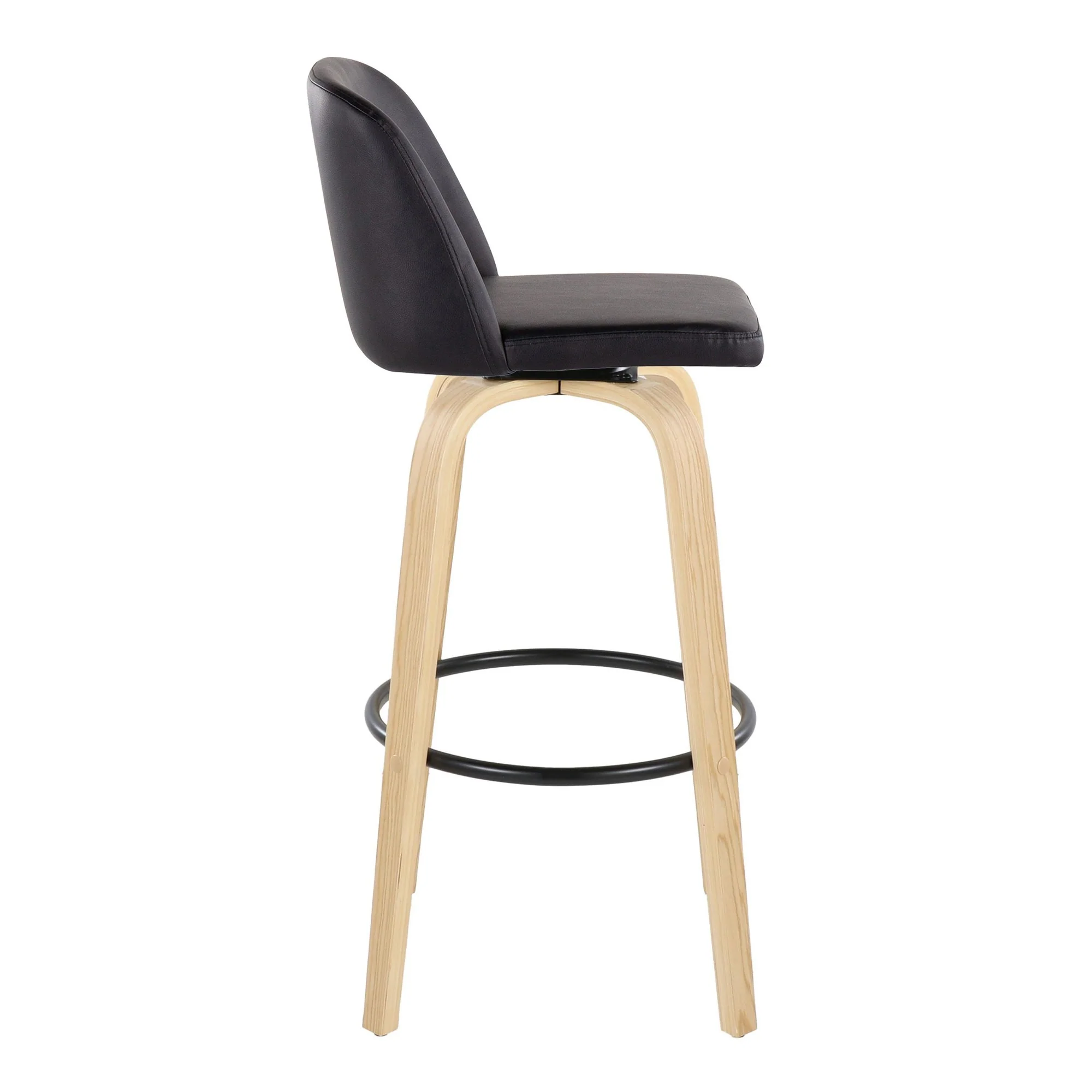 Toriano 30" Fixed-Height Barstool - Set of 2 By LumiSource - B30-TRNOPU-GRTZQ2 LGYBK2 - Image 37