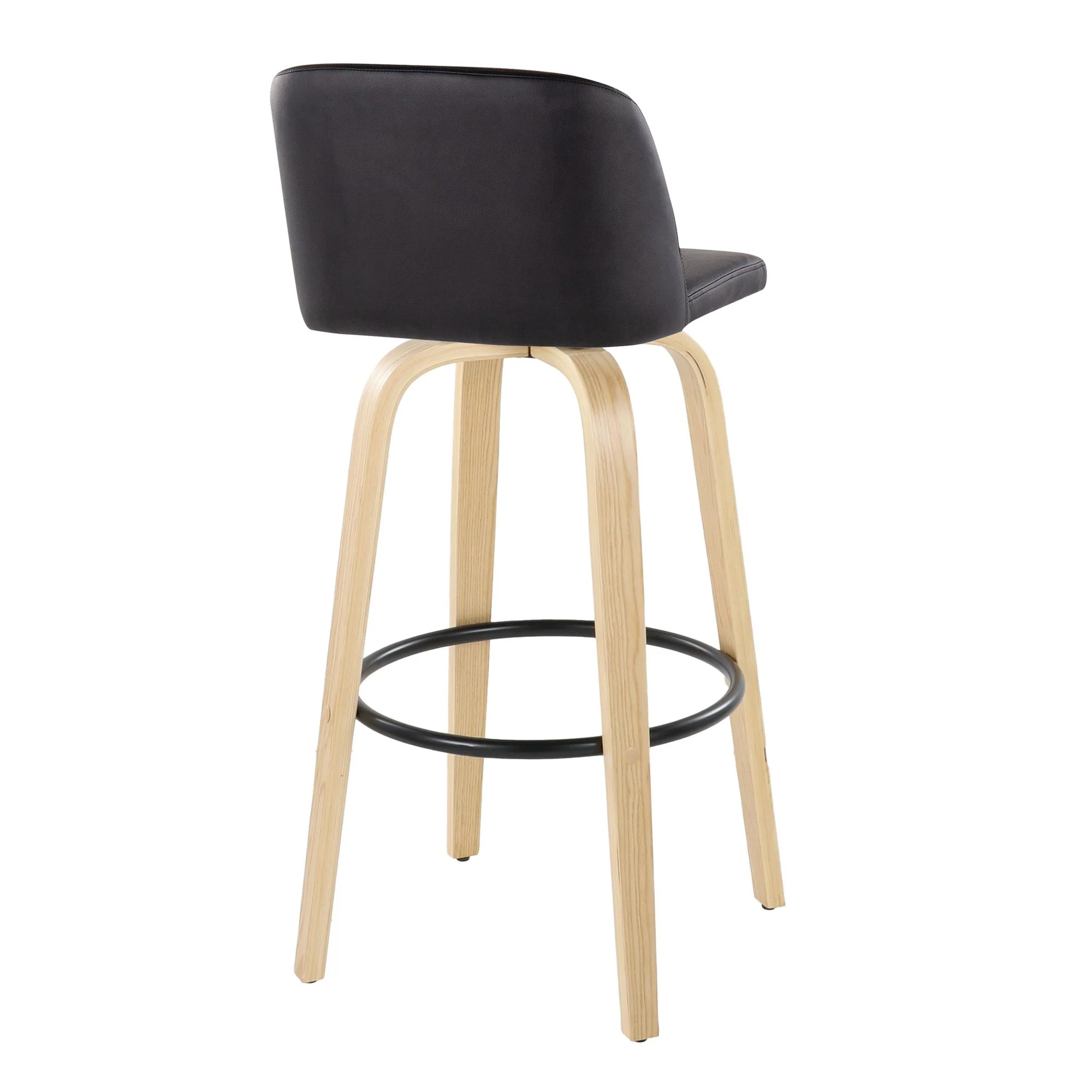 Toriano 30" Fixed-Height Barstool - Set of 2 By LumiSource - B30-TRNOPU-GRTZQ2 LGYBK2 - Image 38