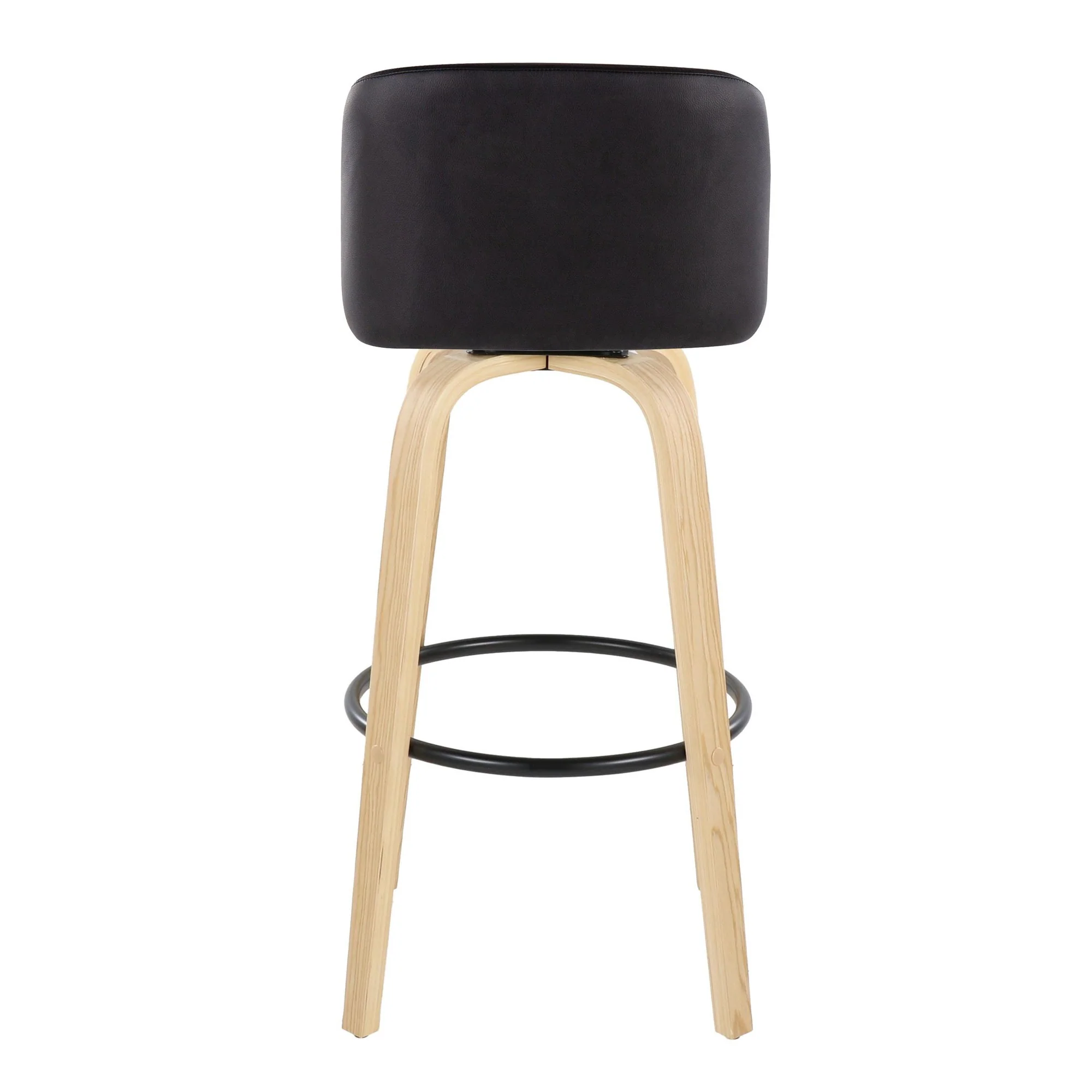 Toriano 30" Fixed-Height Barstool - Set of 2 By LumiSource - B30-TRNOPU-GRTZQ2 LGYBK2 - Image 40