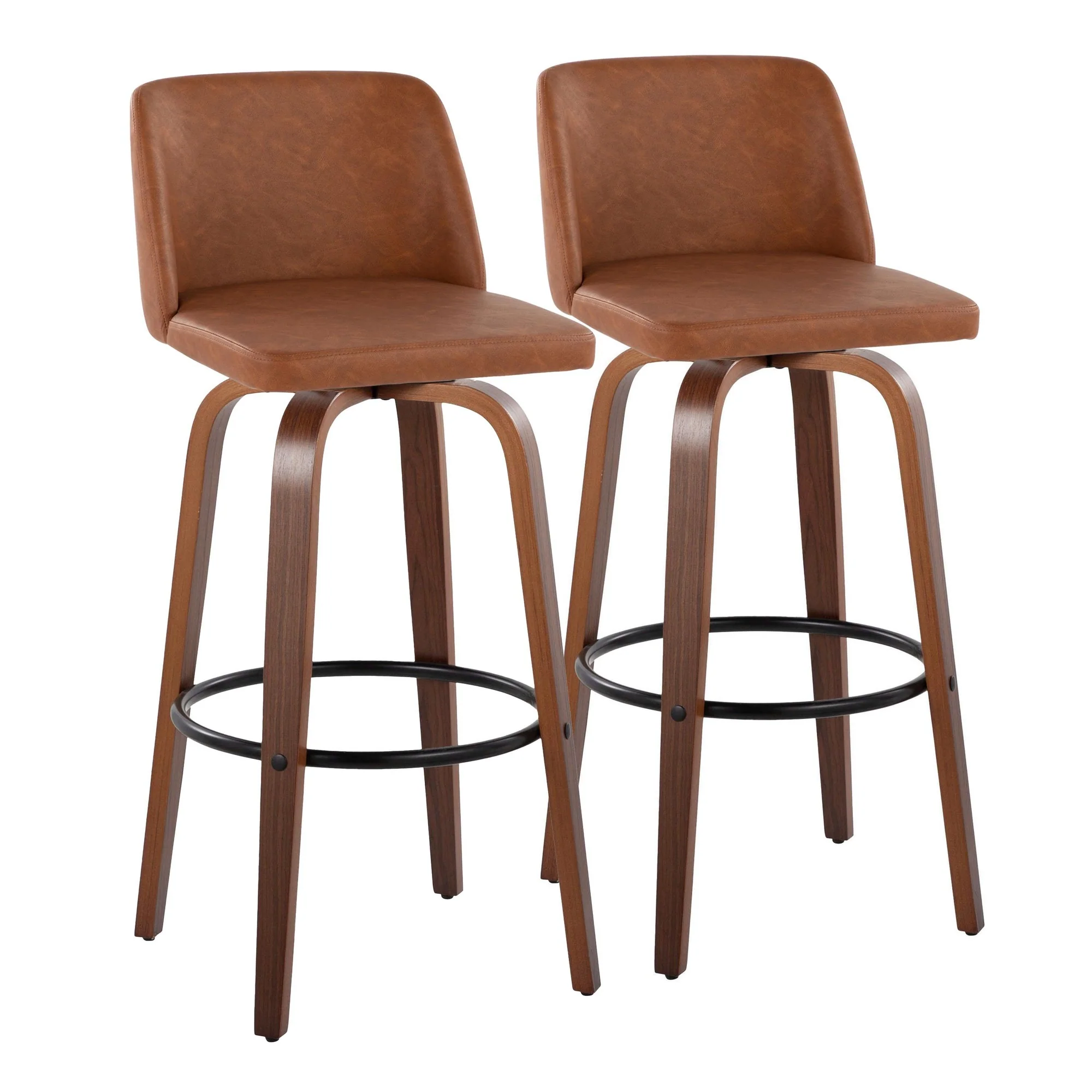 Toriano 30" Fixed-Height Barstool - Set of 2 By LumiSource - B30-TRNOPU-GRTZQ2 WLCAM2 - Image 5