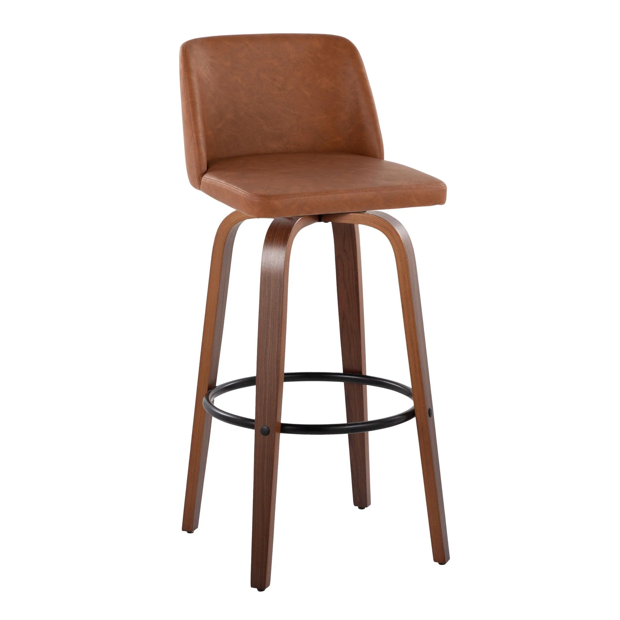 Toriano 30" Fixed-Height Barstool - Set of 2 By LumiSource - B30-TRNOPU-GRTZQ2 WLCAM2 - Image 6