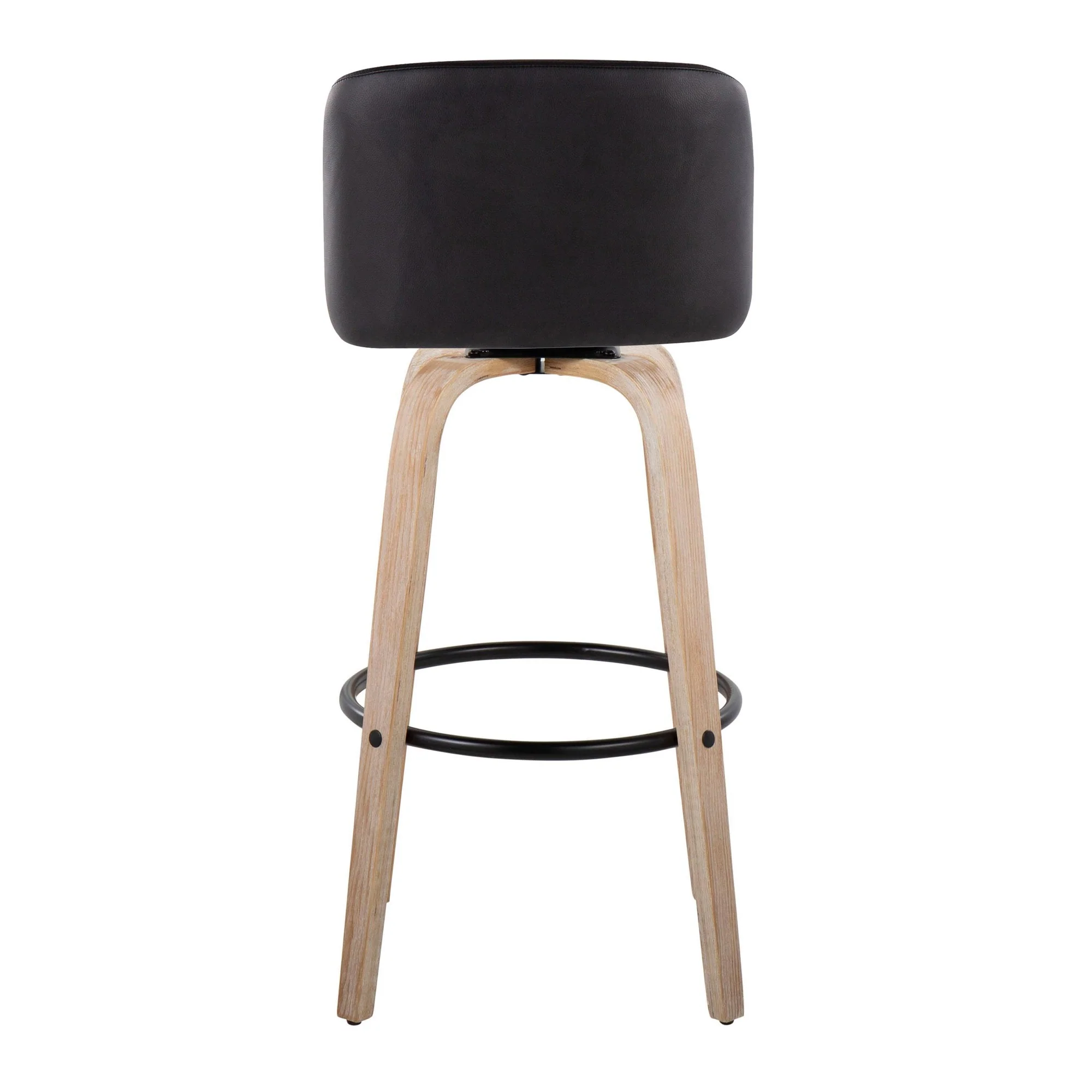Toriano 30" Fixed-Height Barstool - Set of 2 By LumiSource - B30-TRNOPU-GRTZQ2 WWBK2 - Image 10
