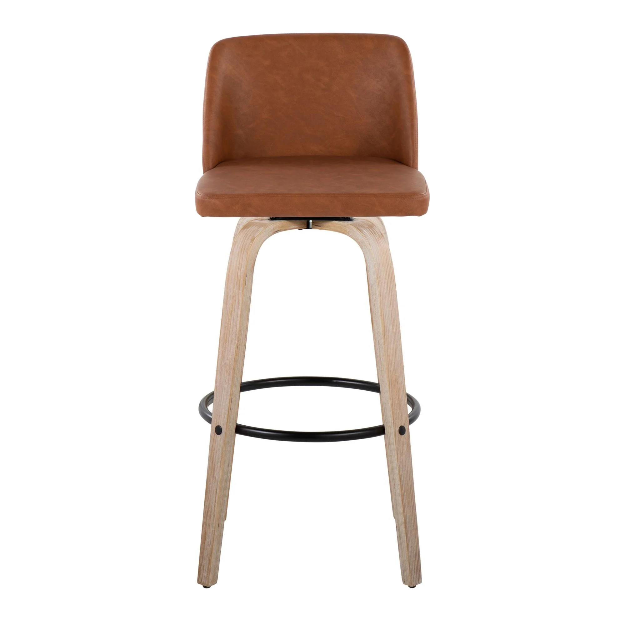 Toriano 30" Fixed-Height Barstool - Set of 2 By LumiSource - B30-TRNOPU-GRTZQ2 WWBK2 - Image 19