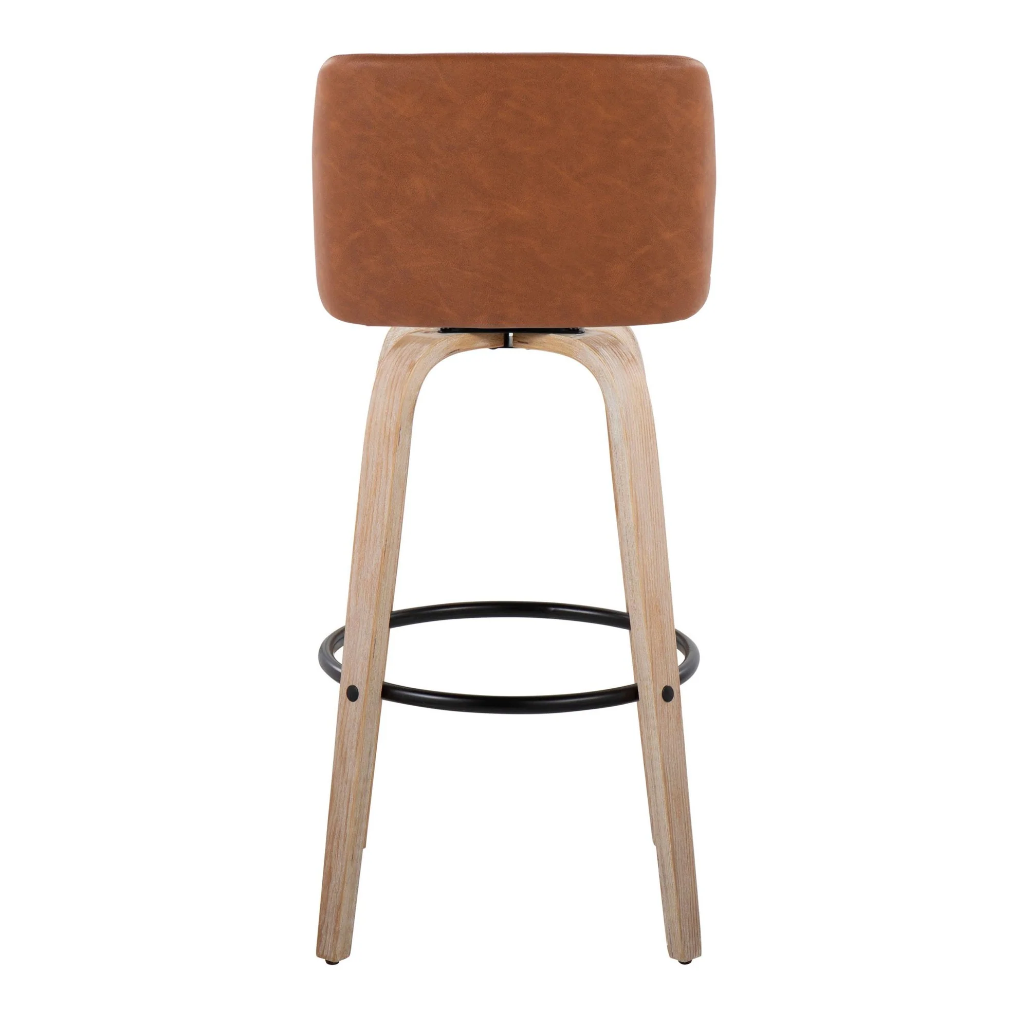 Toriano 30" Fixed-Height Barstool - Set of 2 By LumiSource - B30-TRNOPU-GRTZQ2 WWBK2 - Image 20