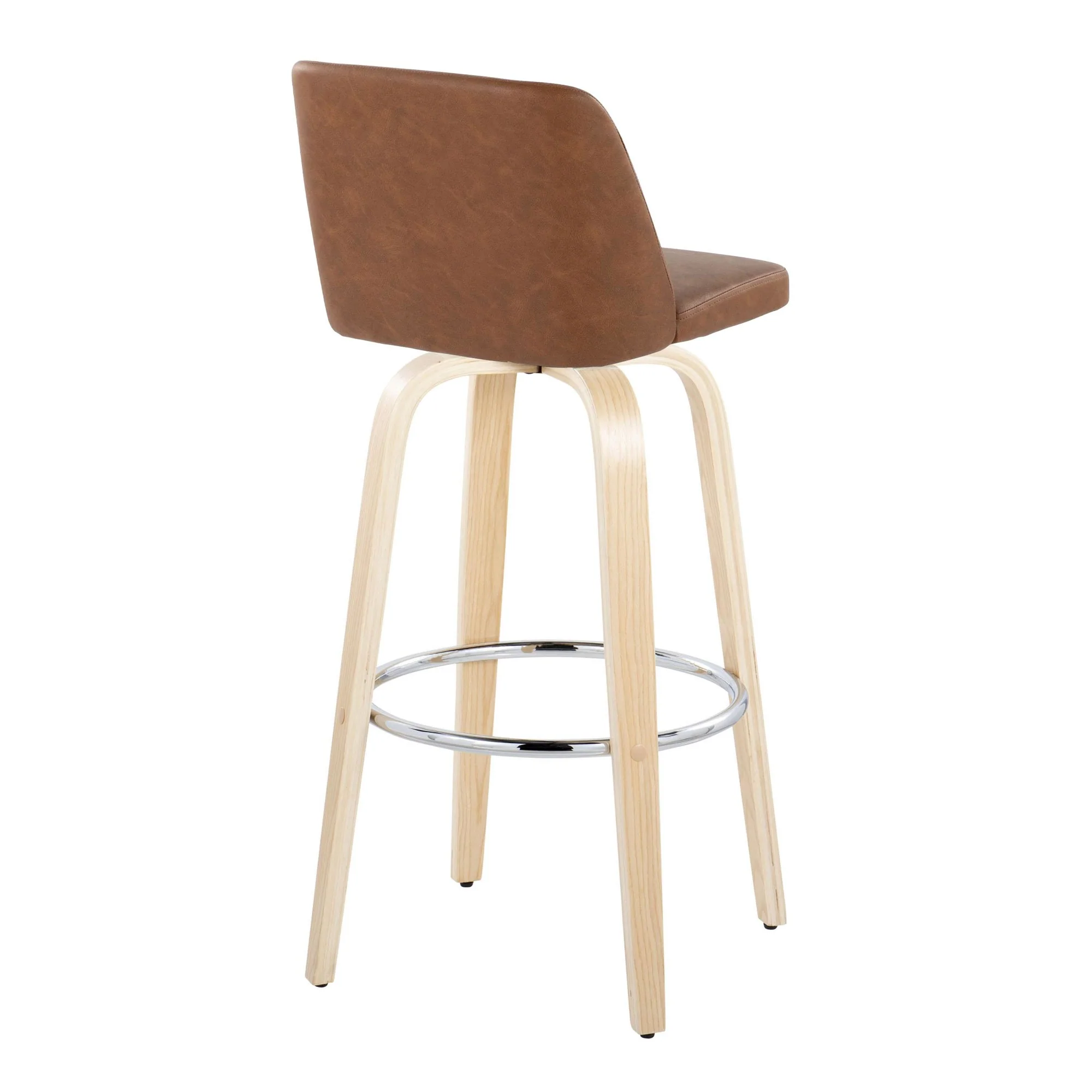 Toriano 30" Fixed-Height Barstool - Set of 2 By LumiSource - B30-TRNOPU-GRTZR2 NABK2 - Image 18