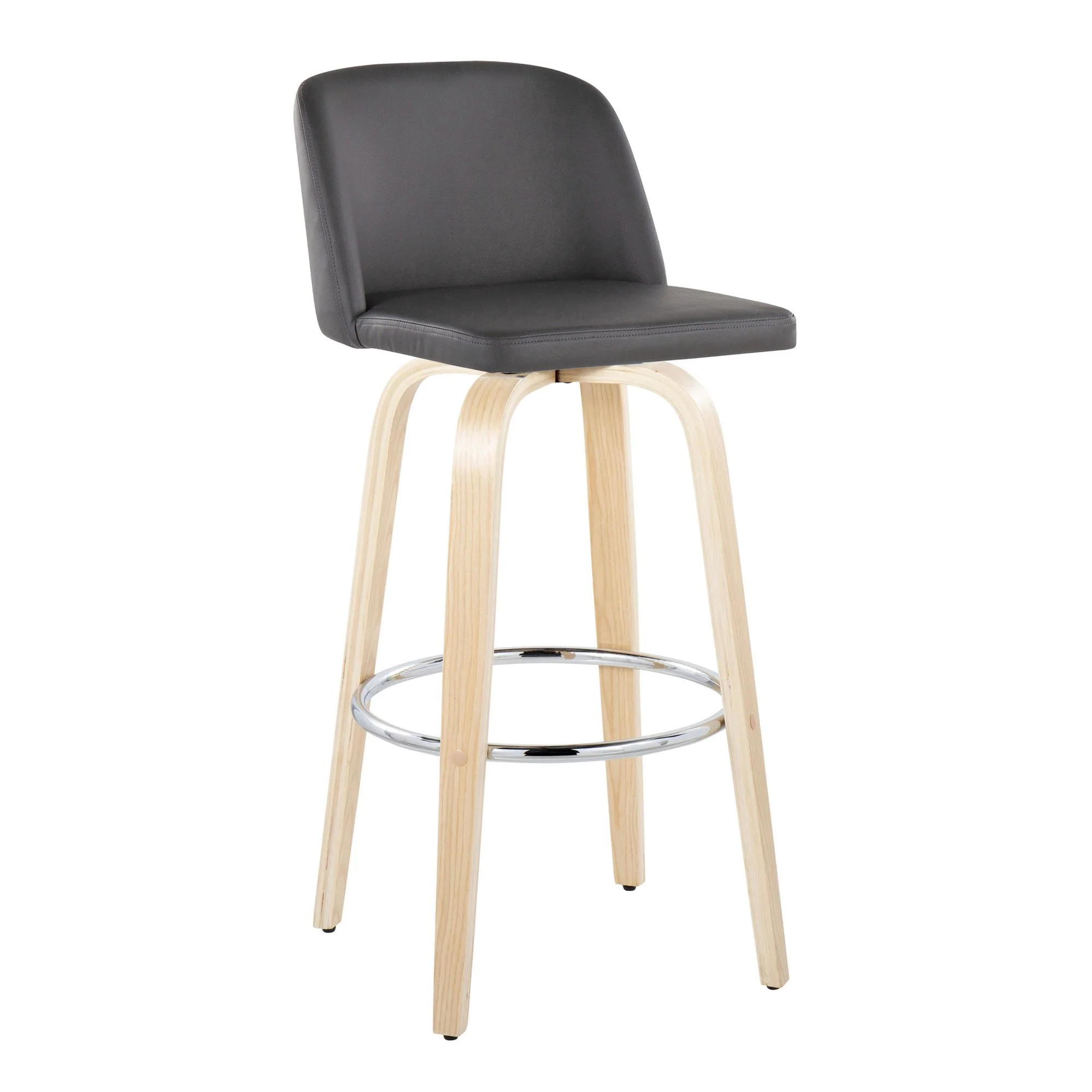 Toriano 30" Fixed-Height Barstool - Set of 2 By LumiSource - B30-TRNOPU-GRTZR2 NABK2 - Image 26