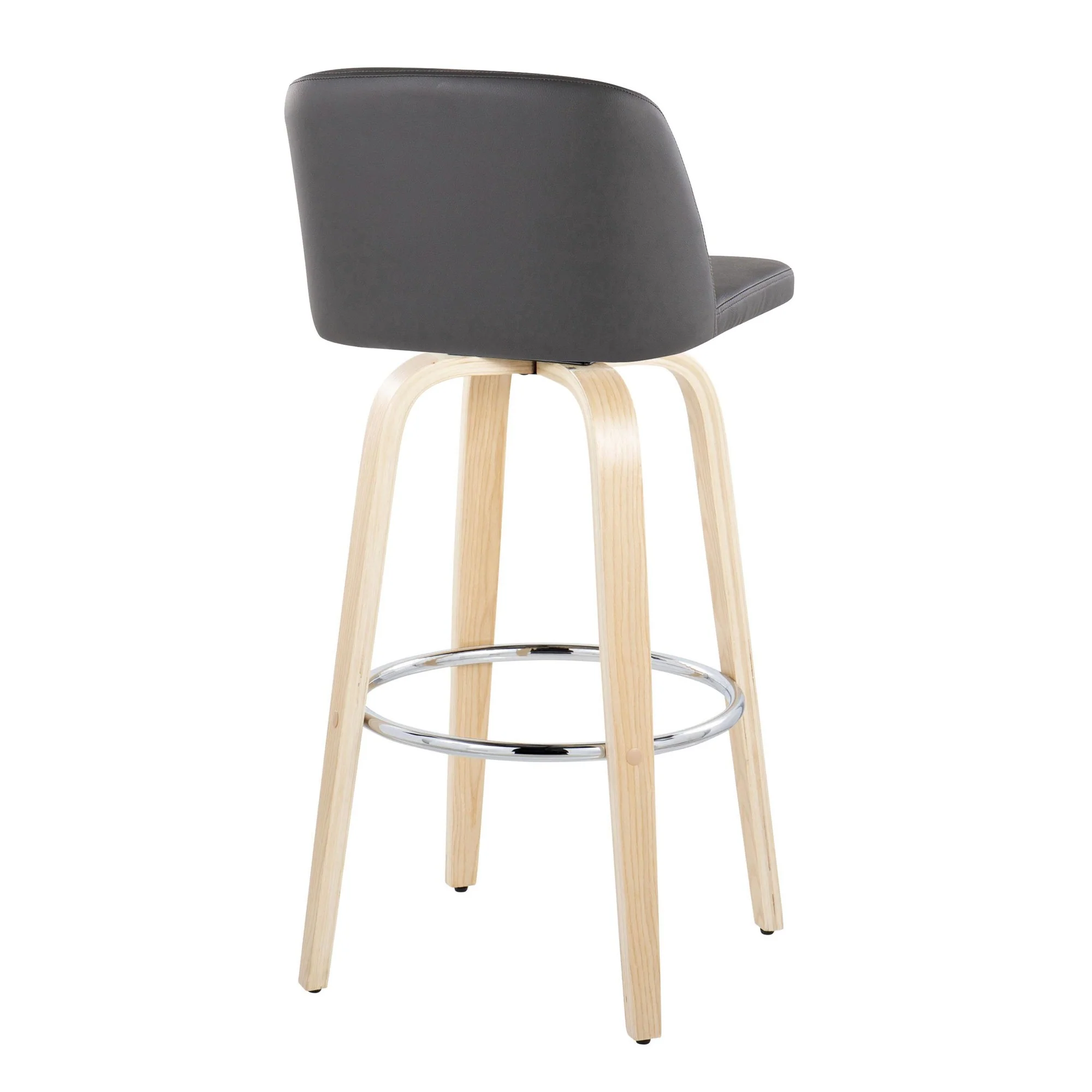 Toriano 30" Fixed-Height Barstool - Set of 2 By LumiSource - B30-TRNOPU-GRTZR2 NABK2 - Image 28