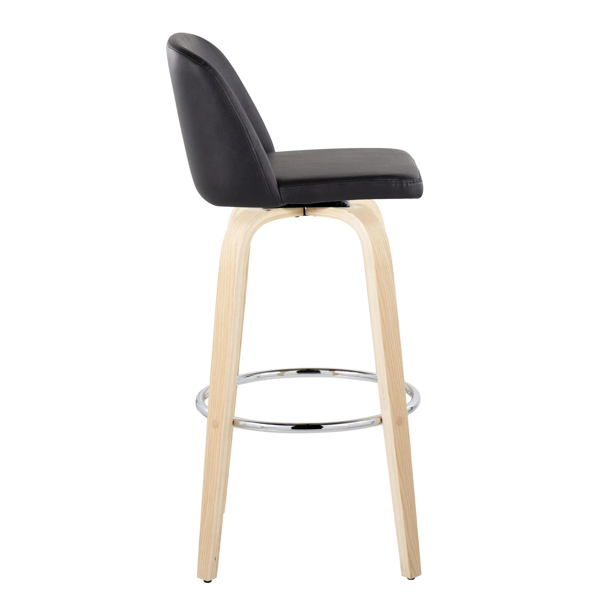 Toriano 30" Fixed-Height Barstool - Set of 2 By LumiSource - B30-TRNOPU-GRTZR2 NABK2 - Image 7