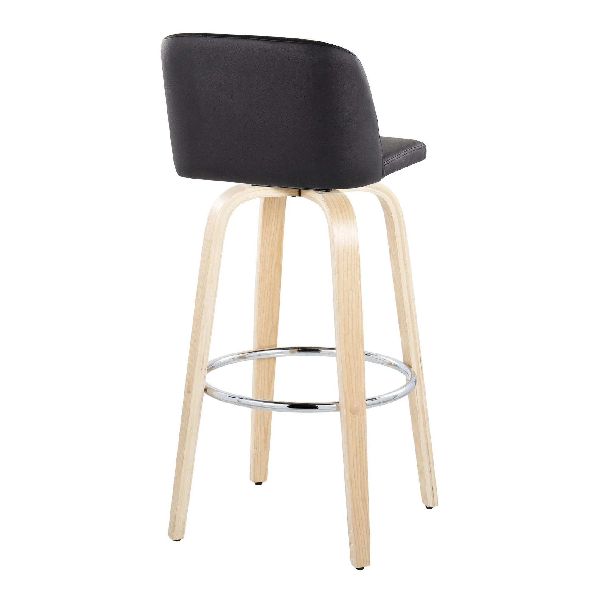 Toriano 30" Fixed-Height Barstool - Set of 2 By LumiSource - B30-TRNOPU-GRTZR2 NABK2 - Image 8