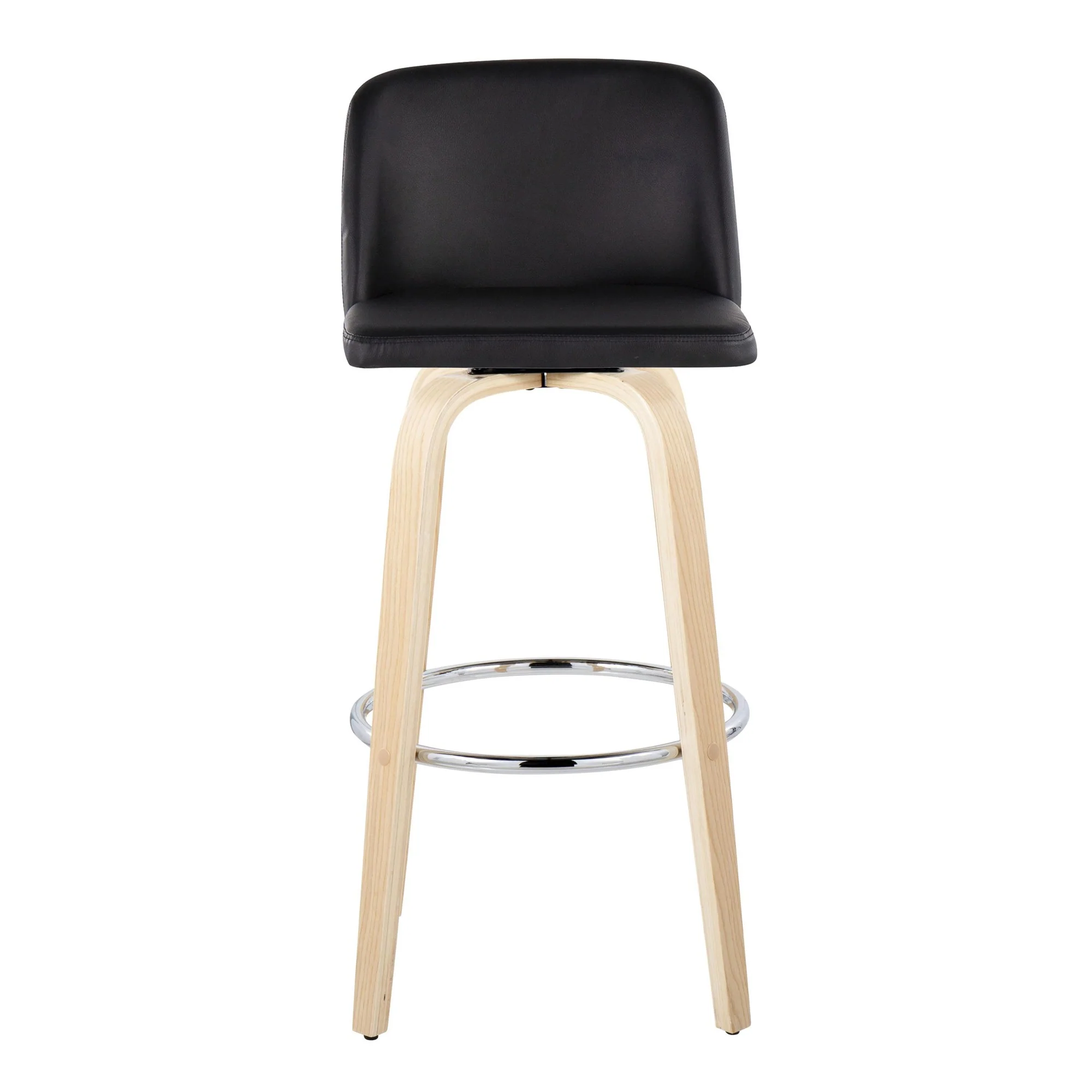 Toriano 30" Fixed-Height Barstool - Set of 2 By LumiSource - B30-TRNOPU-GRTZR2 NABK2 - Image 9