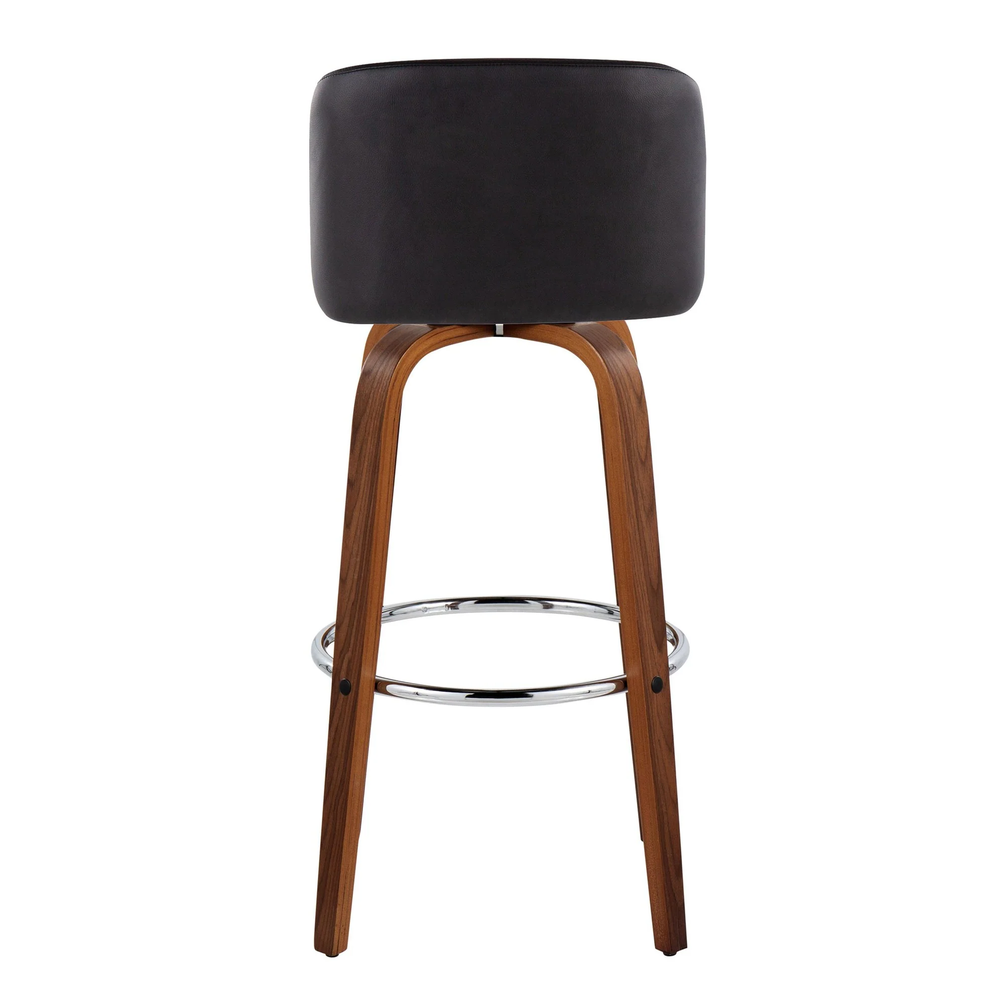 Toriano 30" Fixed-Height Barstool - Set of 2 By LumiSource - B30-TRNOPU-GRTZR2 WLBK2 - Image 10