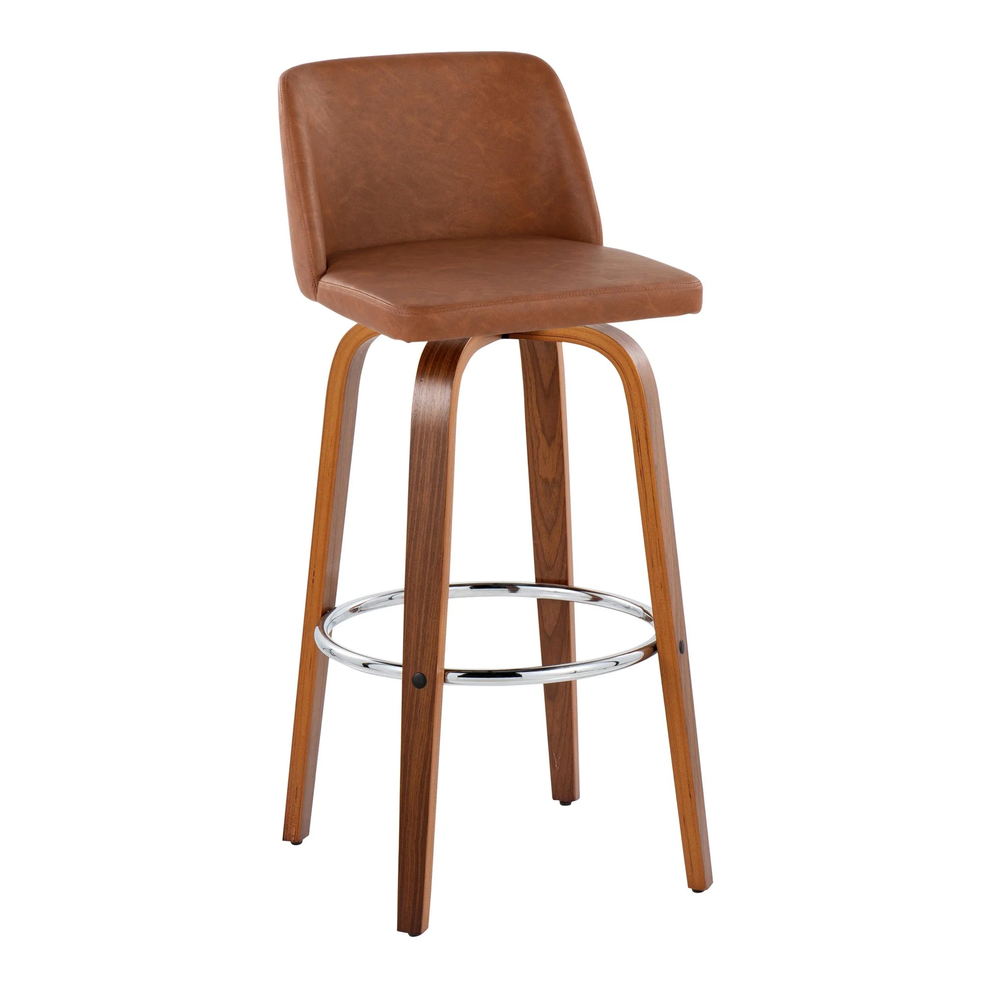 Toriano 30" Fixed-Height Barstool - Set of 2 By LumiSource - B30-TRNOPU-GRTZR2 WLBK2 - Image 16