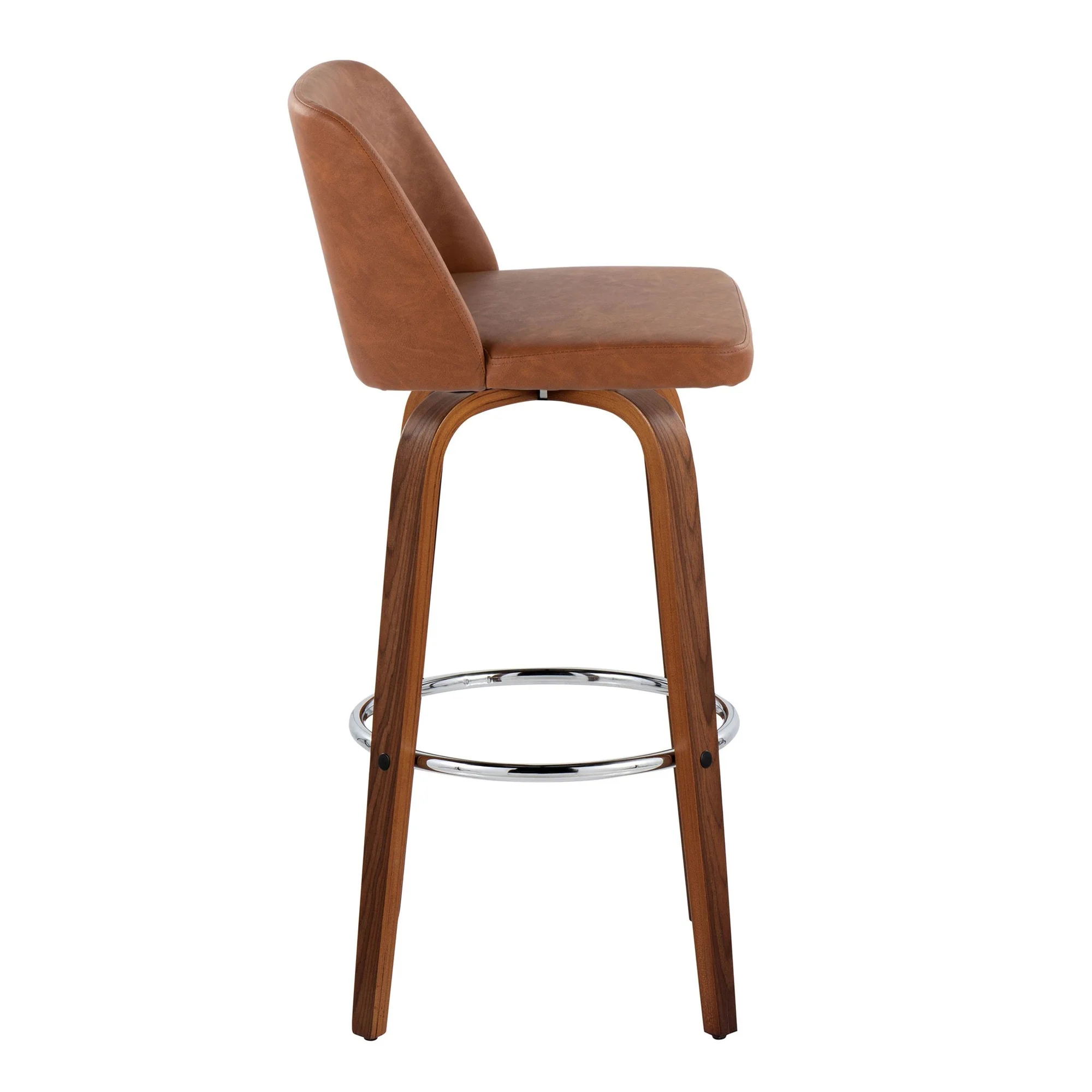 Toriano 30" Fixed-Height Barstool - Set of 2 By LumiSource - B30-TRNOPU-GRTZR2 WLBK2 - Image 17