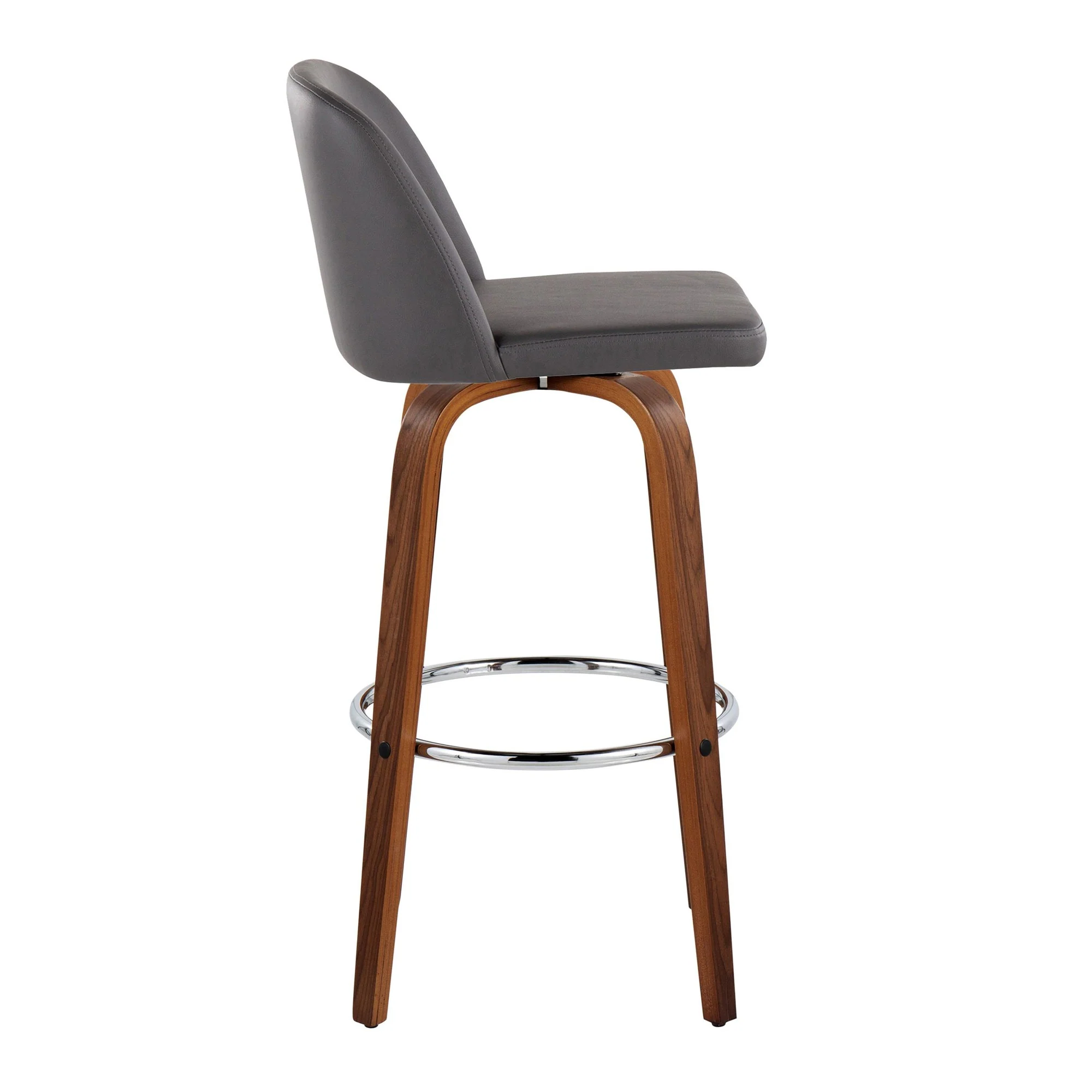 Toriano 30" Fixed-Height Barstool - Set of 2 By LumiSource - B30-TRNOPU-GRTZR2 WLBK2 - Image 27