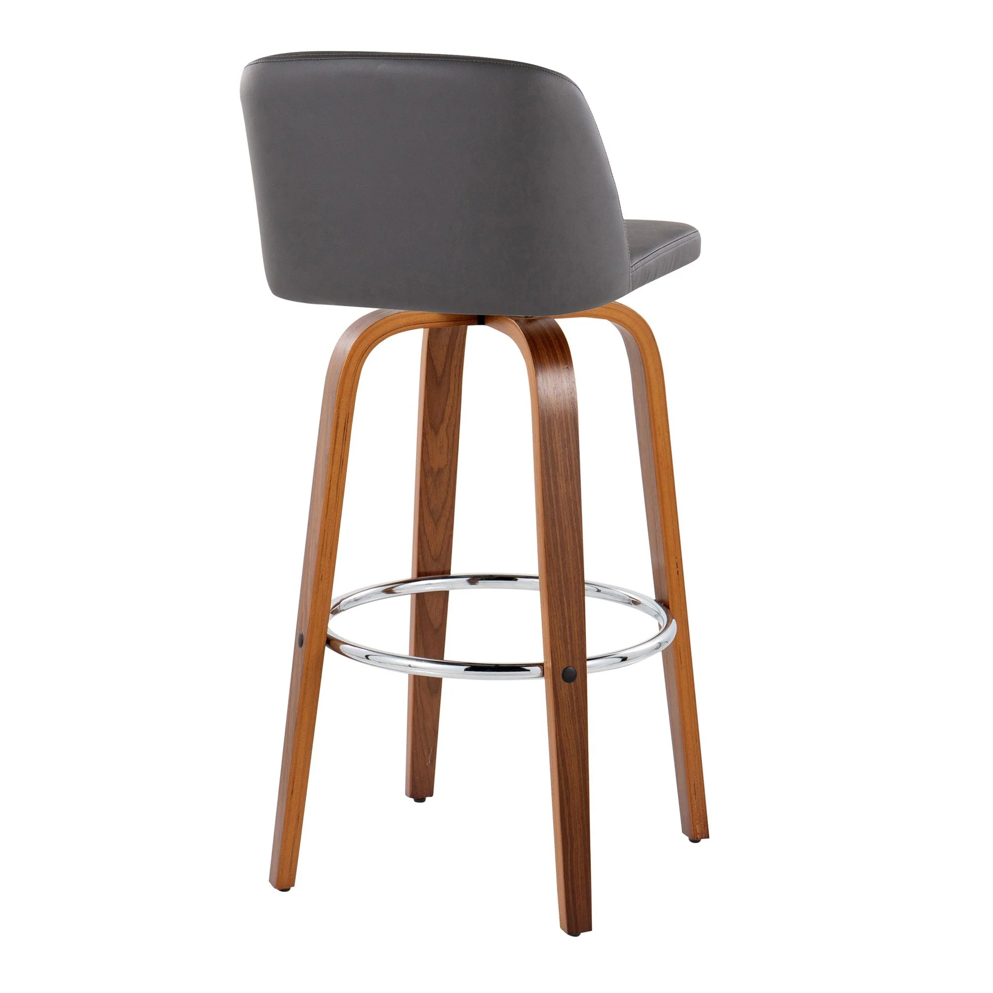 Toriano 30" Fixed-Height Barstool - Set of 2 By LumiSource - B30-TRNOPU-GRTZR2 WLBK2 - Image 28