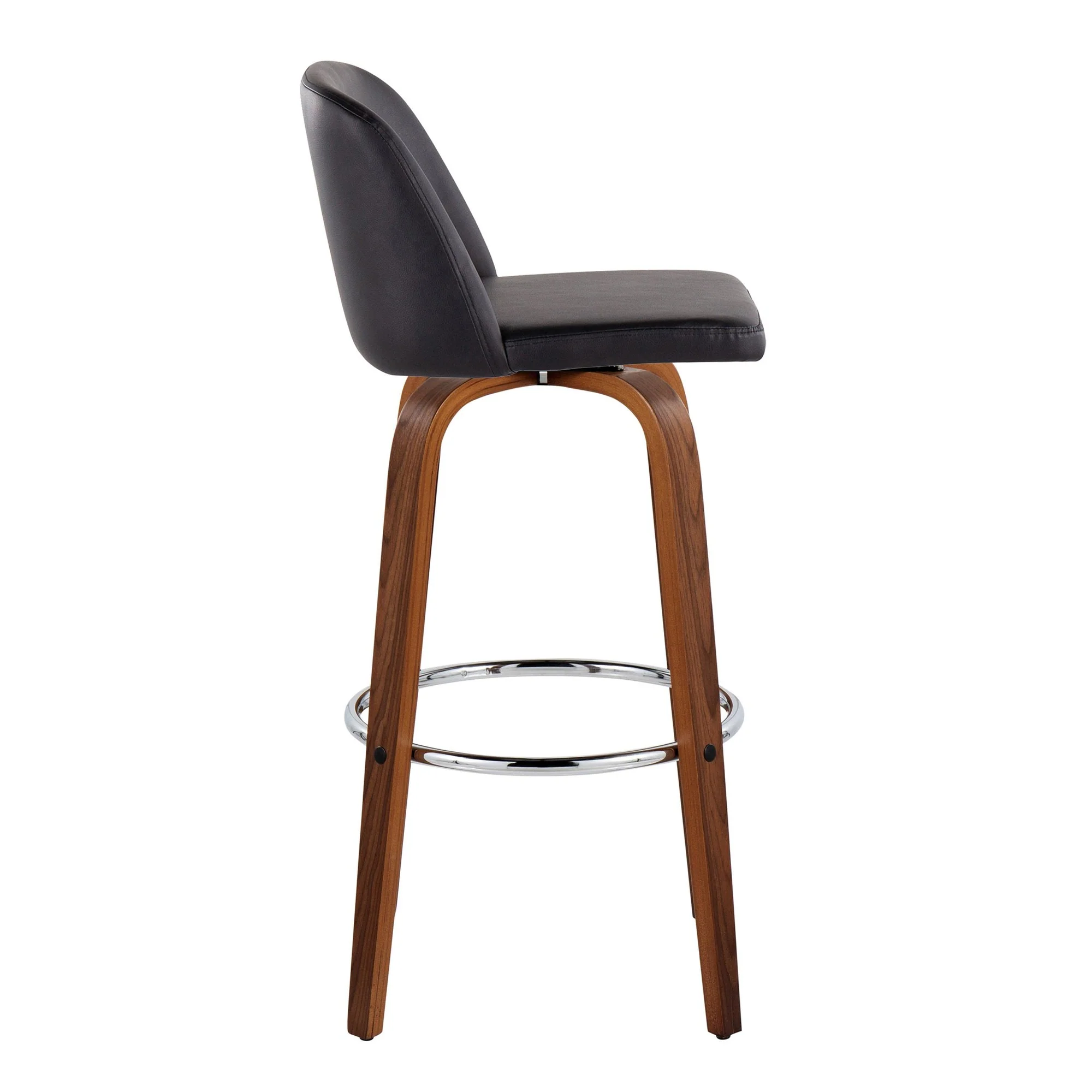 Toriano 30" Fixed-Height Barstool - Set of 2 By LumiSource - B30-TRNOPU-GRTZR2 WLBK2 - Image 7