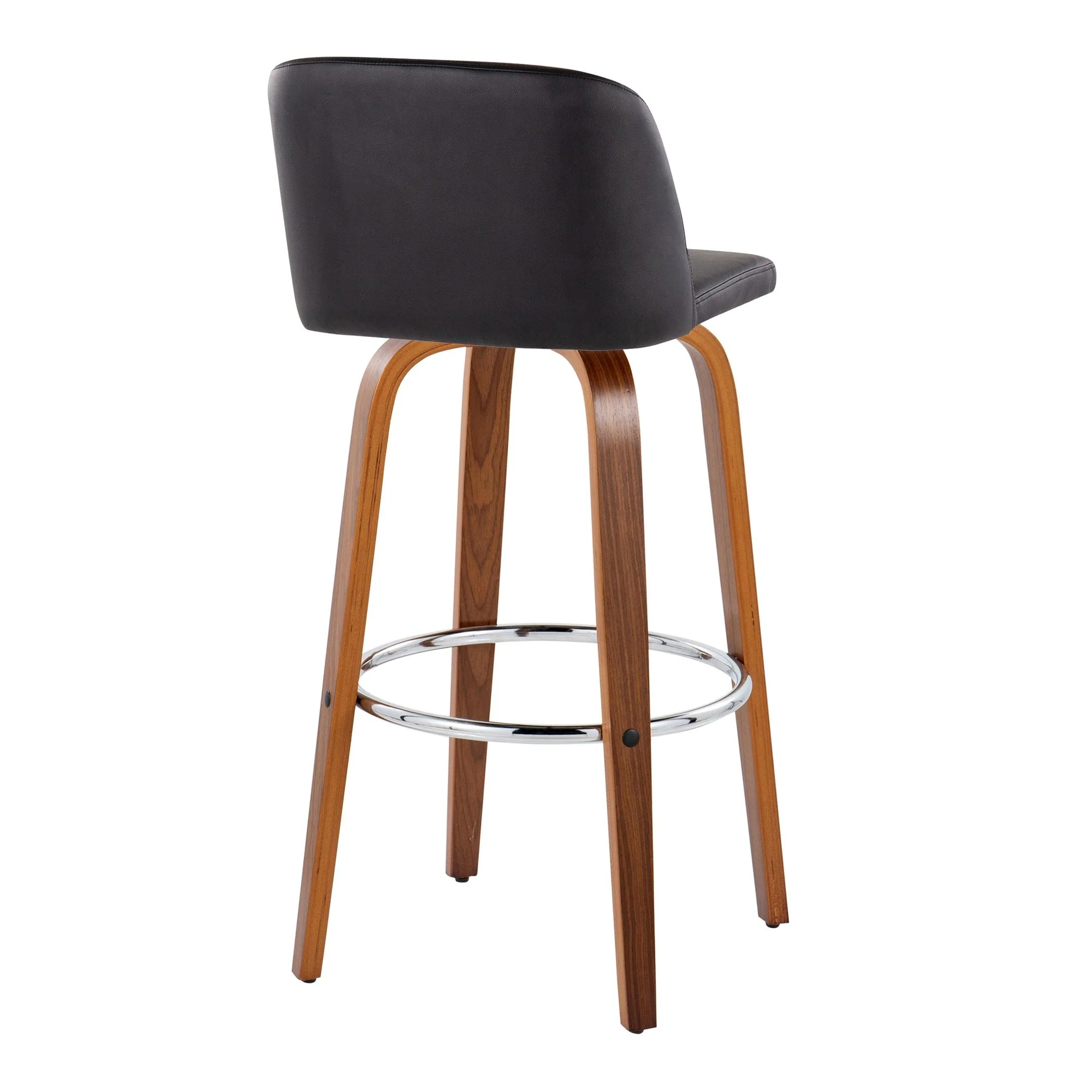 Toriano 30" Fixed-Height Barstool - Set of 2 By LumiSource - B30-TRNOPU-GRTZR2 WLBK2 - Image 8