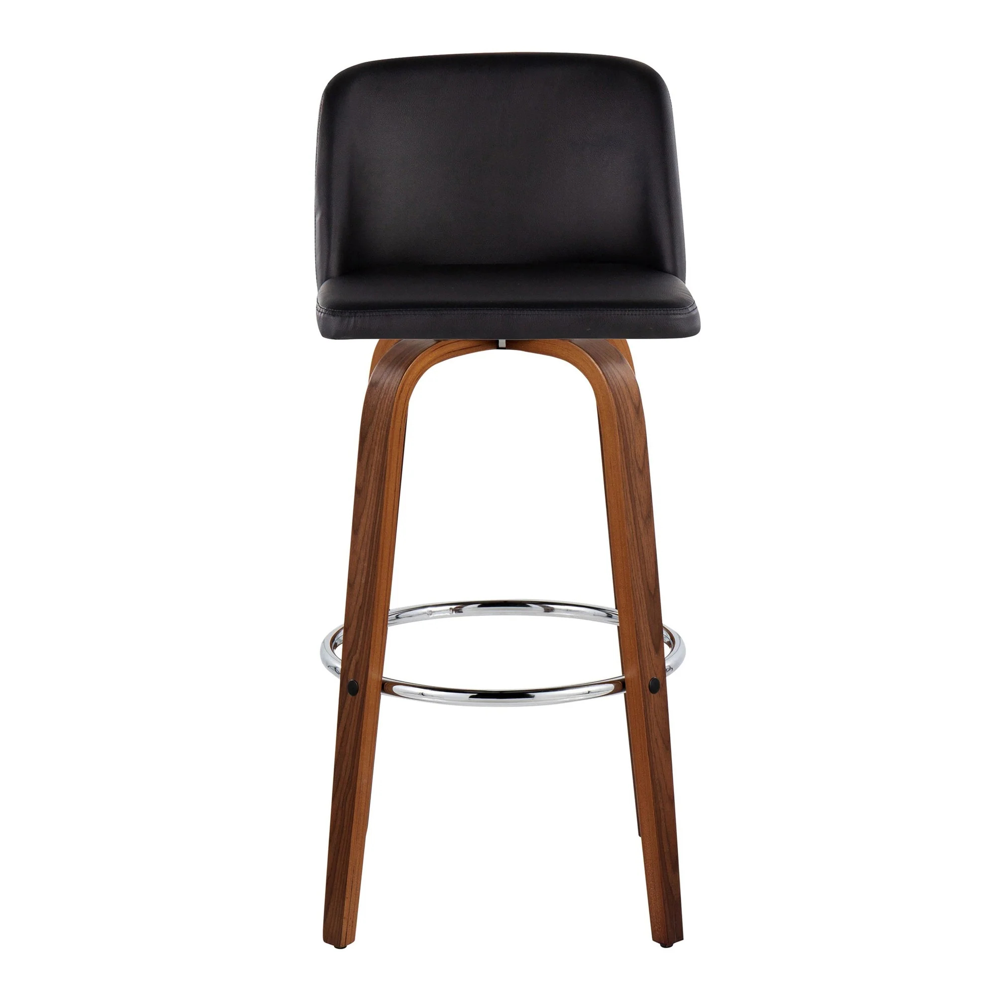 Toriano 30" Fixed-Height Barstool - Set of 2 By LumiSource - B30-TRNOPU-GRTZR2 WLBK2 - Image 9