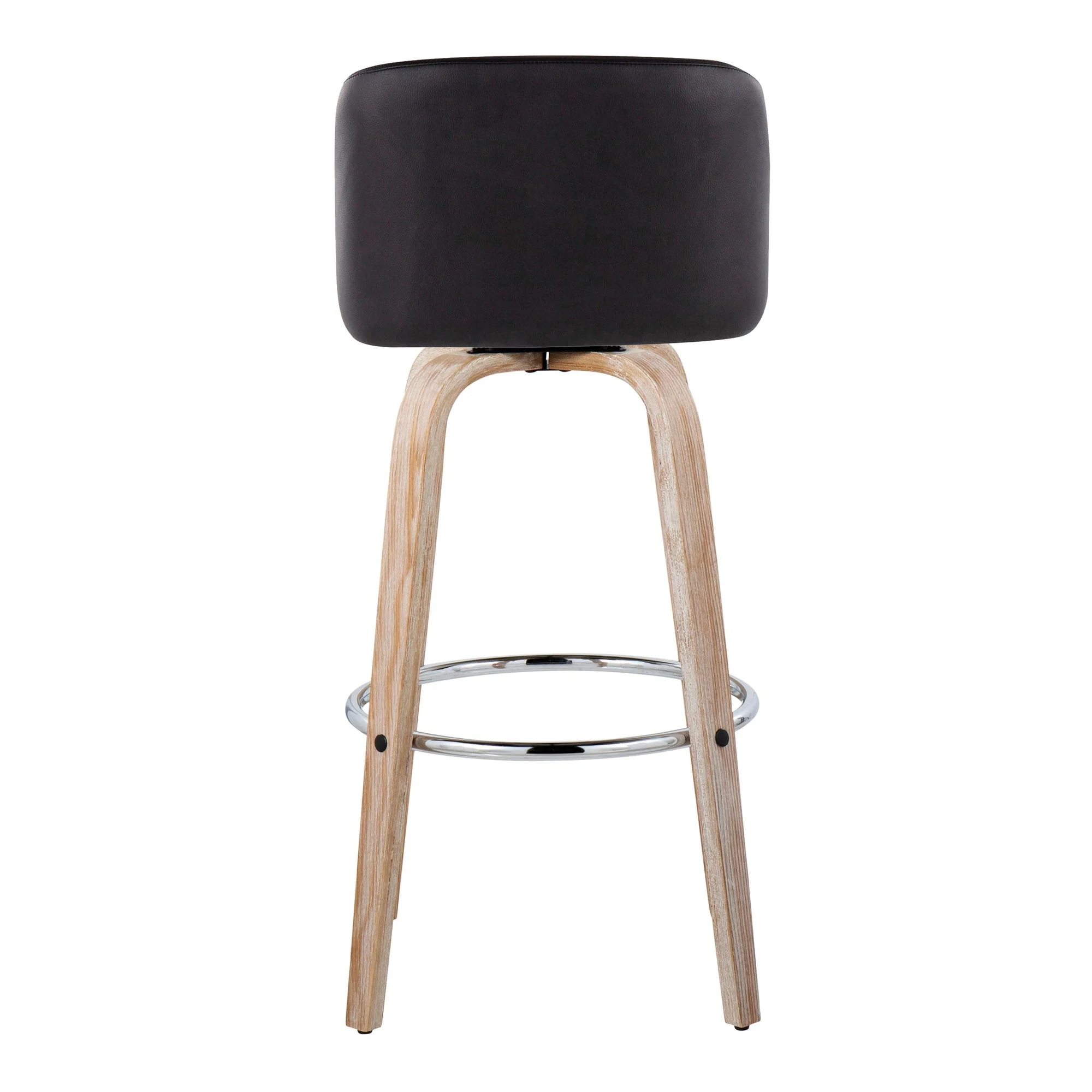Toriano 30" Fixed-Height Barstool - Set of 2 By LumiSource - B30-TRNOPU-GRTZR2 WWBK2 - Image 10
