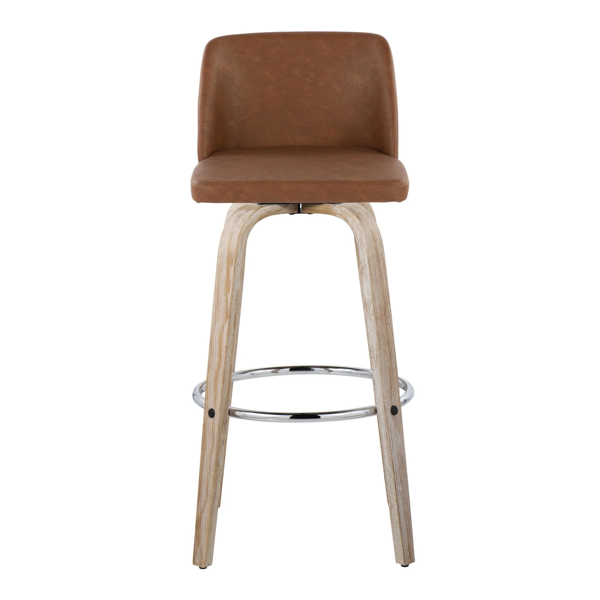 Toriano 30" Fixed-Height Barstool - Set of 2 By LumiSource - B30-TRNOPU-GRTZR2 WWBK2 - Image 19