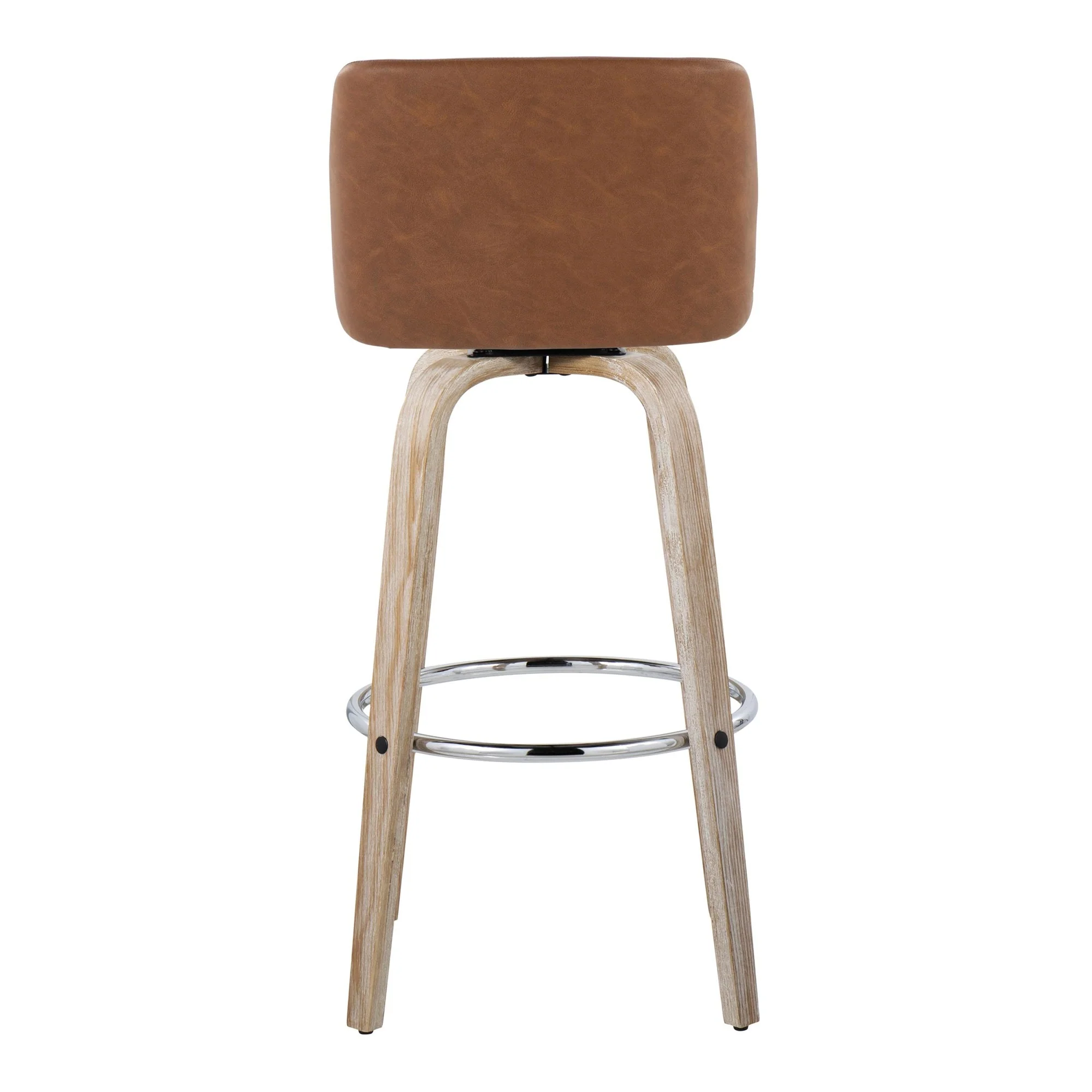 Toriano 30" Fixed-Height Barstool - Set of 2 By LumiSource - B30-TRNOPU-GRTZR2 WWBK2 - Image 20