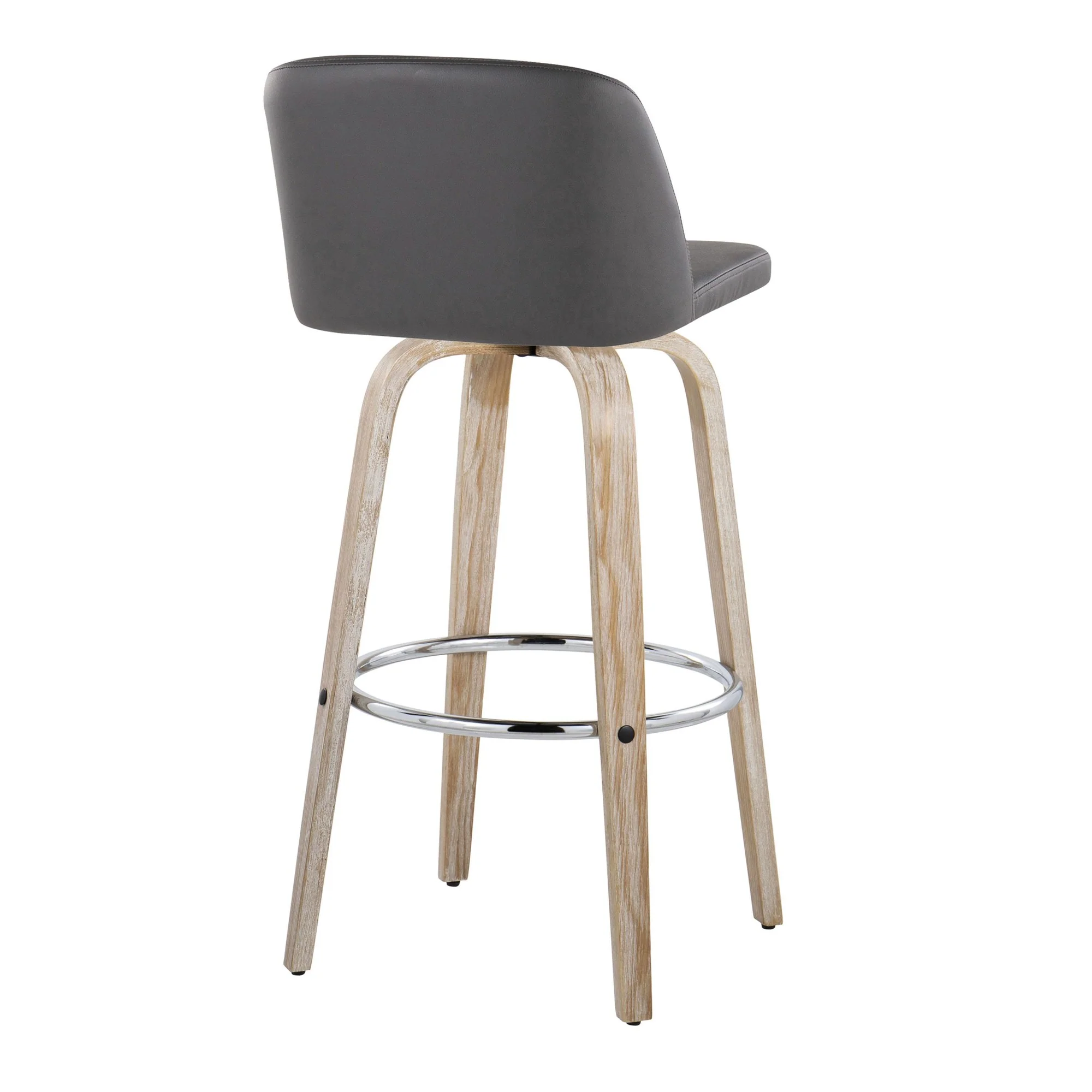 Toriano 30" Fixed-Height Barstool - Set of 2 By LumiSource - B30-TRNOPU-GRTZR2 WWBK2 - Image 28