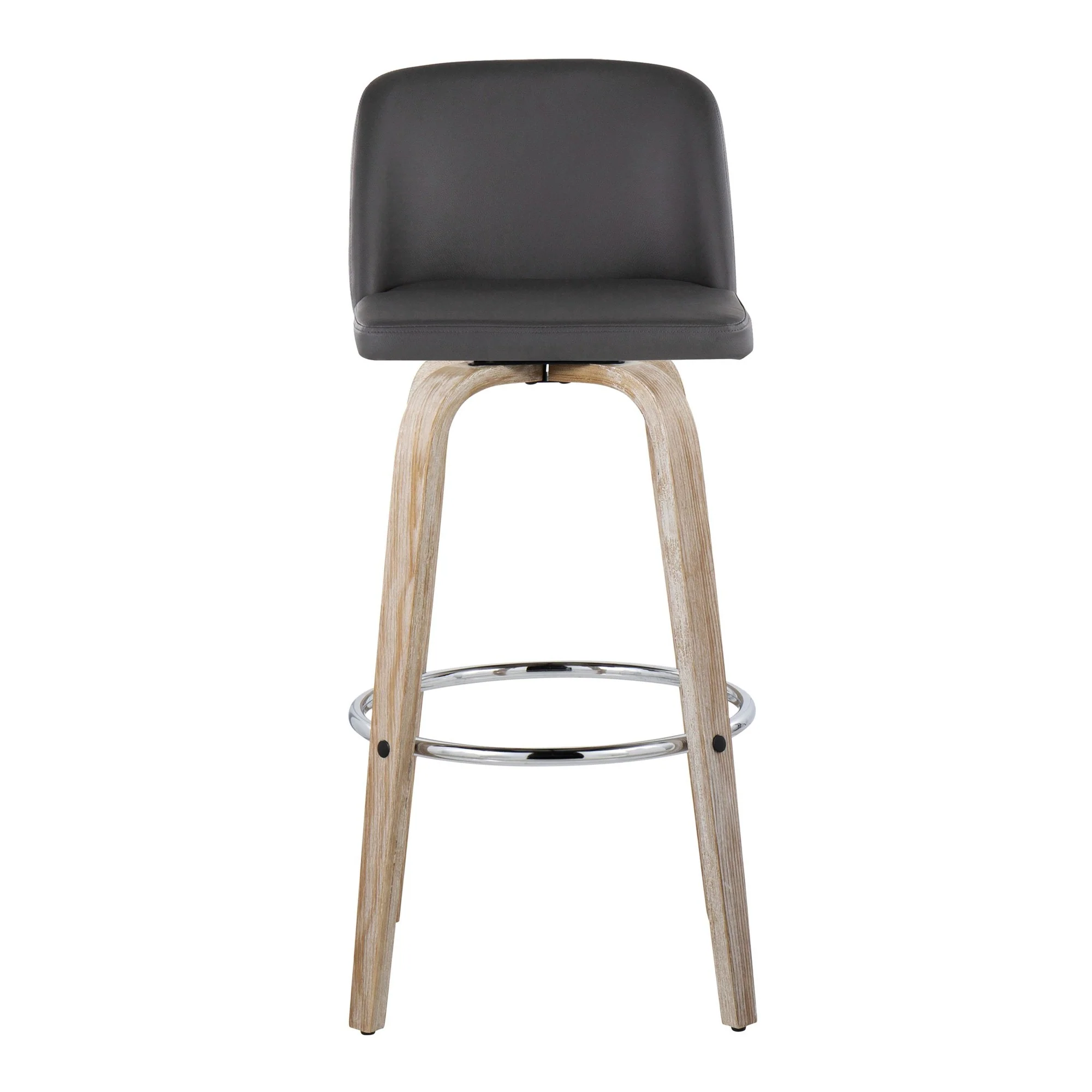 Toriano 30" Fixed-Height Barstool - Set of 2 By LumiSource - B30-TRNOPU-GRTZR2 WWBK2 - Image 29