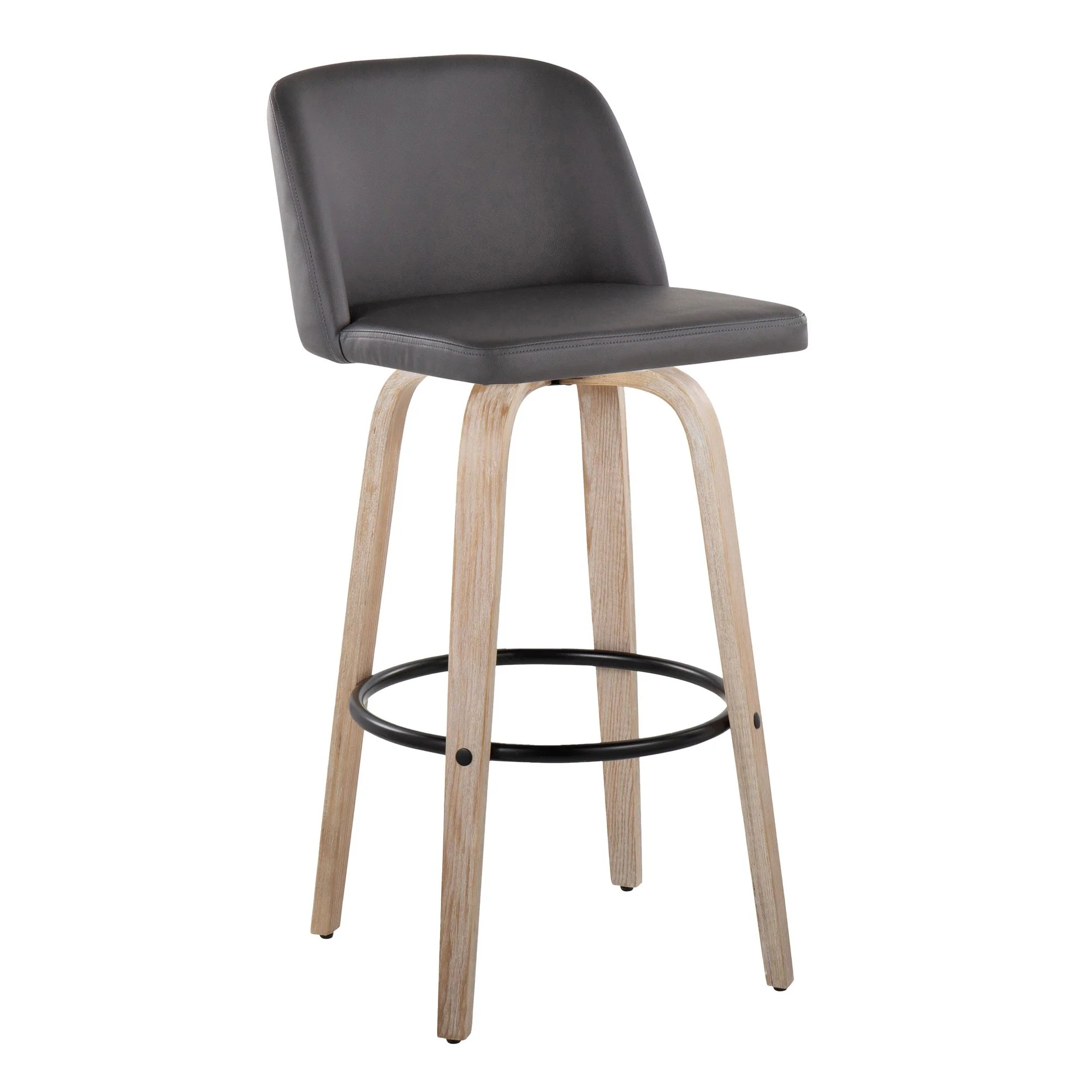 Toriano 30" Fixed Height Barstool - Set of 2 Cream By LumiSource - Image 8