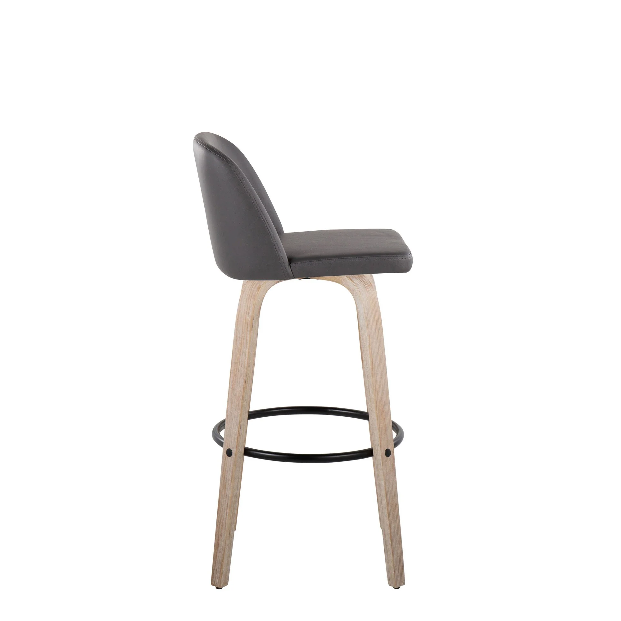 Toriano 30" Fixed Height Barstool - Set of 2 Cream By LumiSource - Image 9