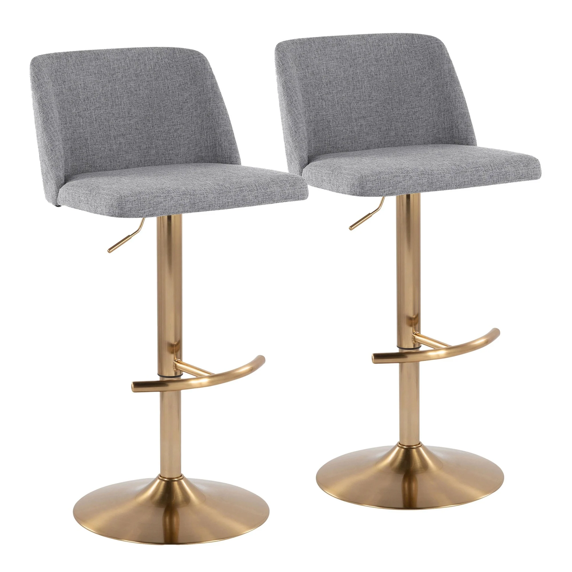 Toriano Adjustable Barstool - Set of 2 By LumiSource - BS-TRNOFB-RT2 AUBU2 - Image 16