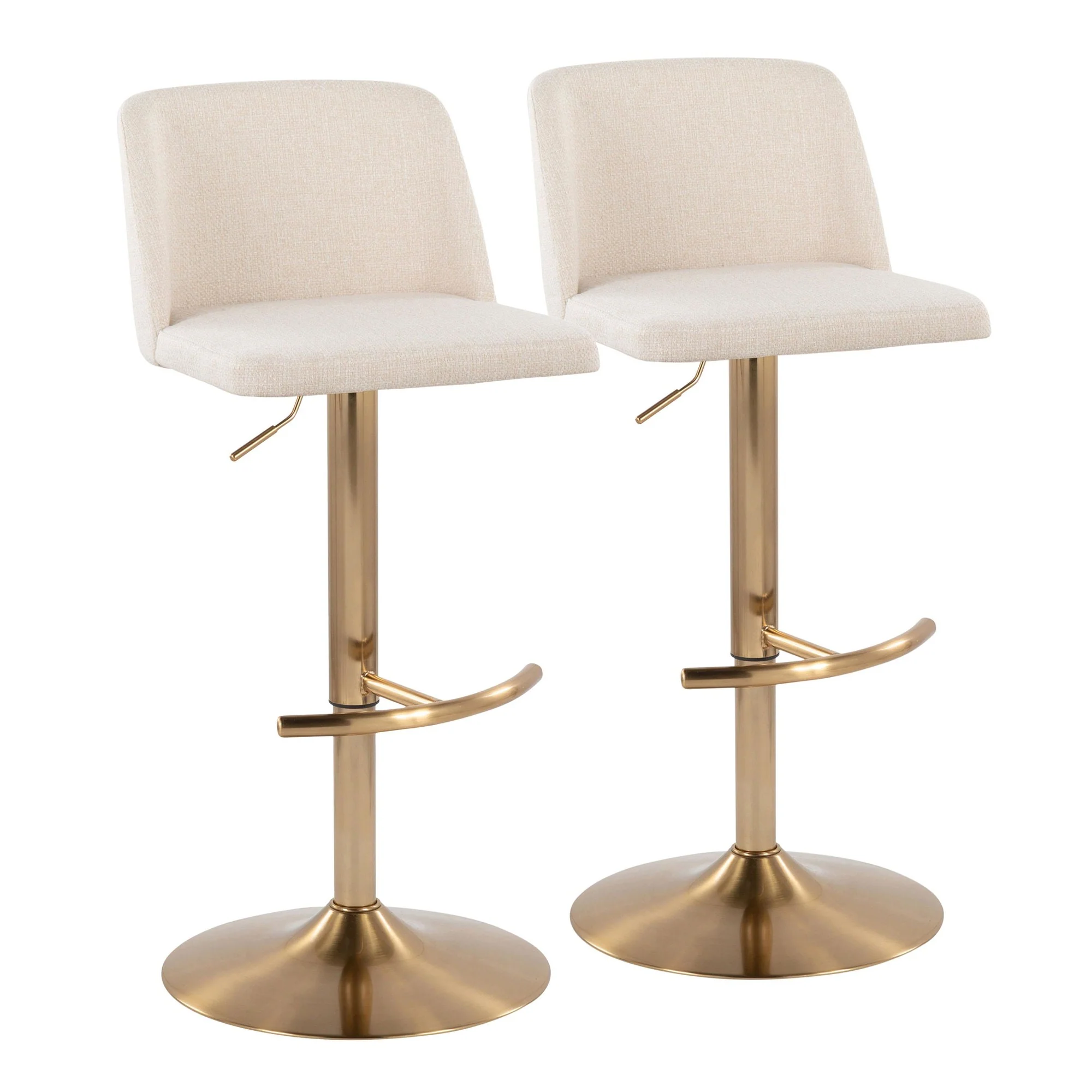Toriano Adjustable Barstool - Set of 2 By LumiSource - BS-TRNOFB-RT2 AUBU2 - Image 23