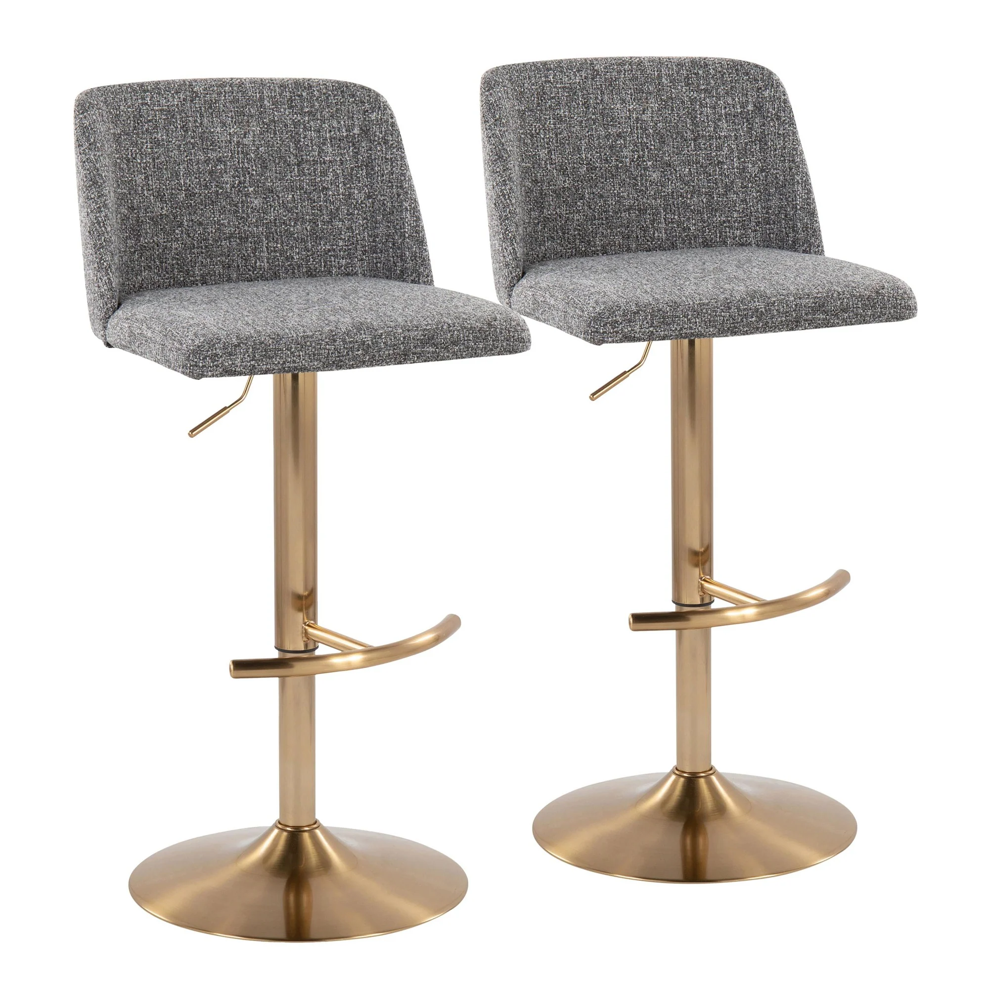 Toriano Adjustable Barstool - Set of 2 By LumiSource - BS-TRNOFB-RT2 AUBU2 - Image 30
