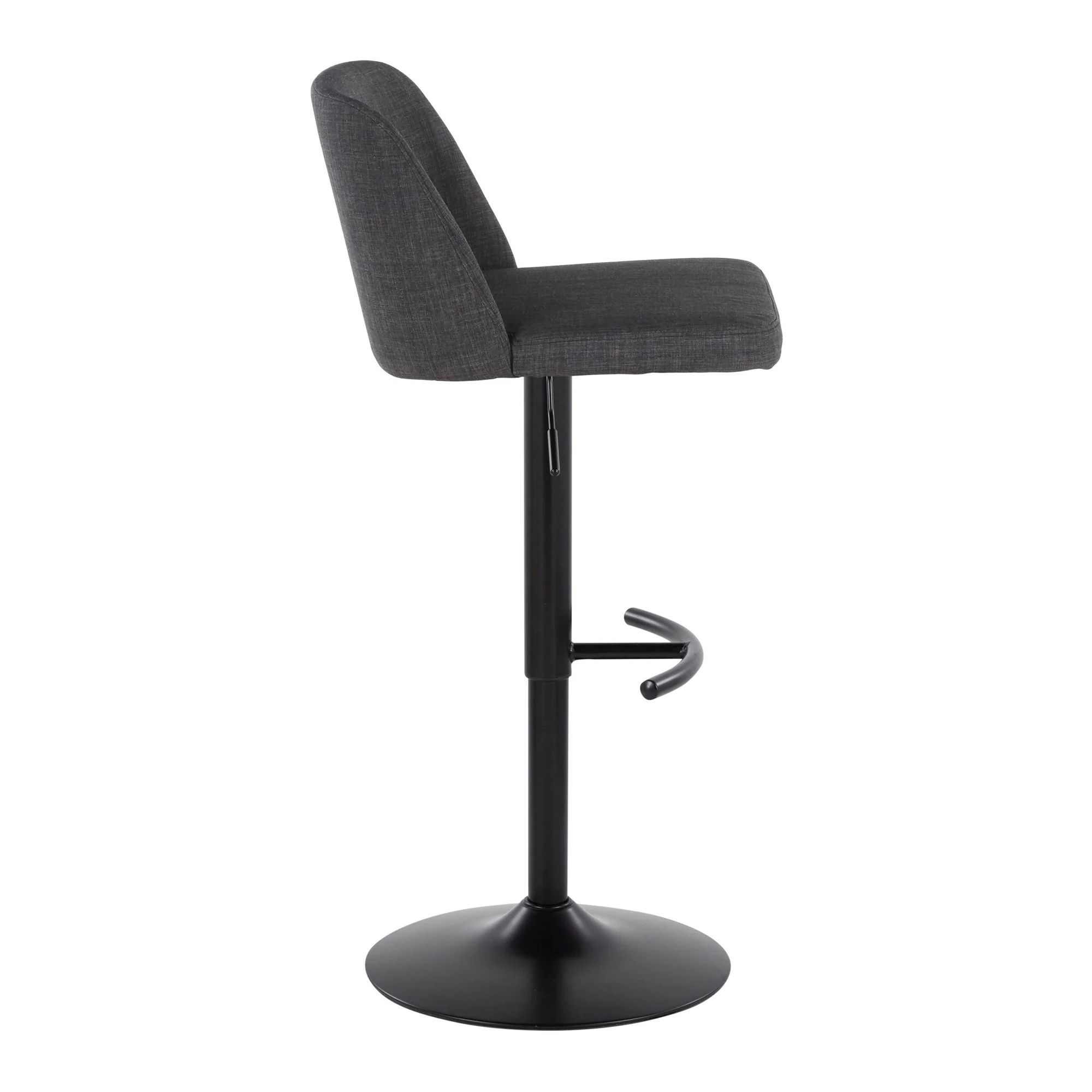 Toriano Adjustable Barstool - Set of 2 By LumiSource - BS-TRNOFB-RT2 BKBU2 - Image 11