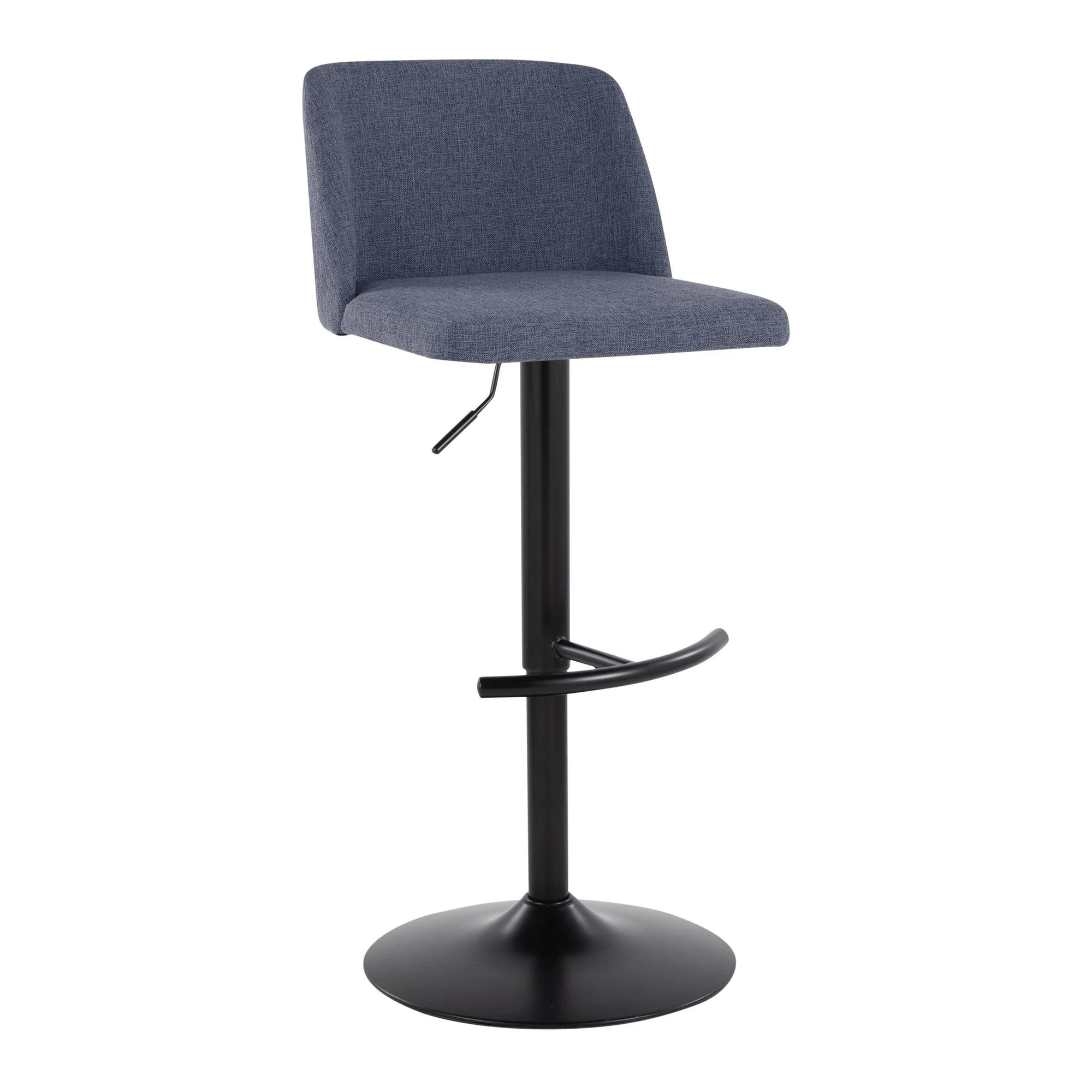 Toriano Adjustable Barstool - Set of 2 By LumiSource - BS-TRNOFB-RT2 BKBU2 - Image 3