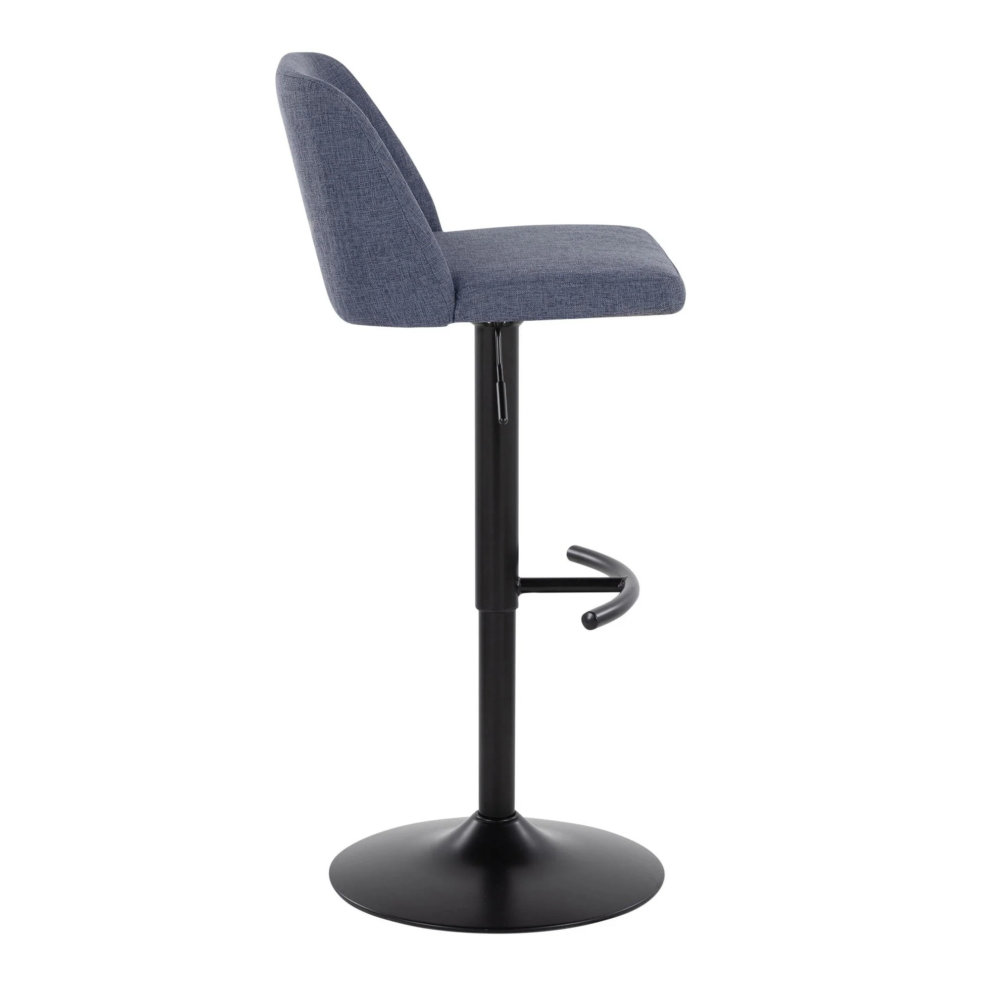 Toriano Adjustable Barstool - Set of 2 By LumiSource - BS-TRNOFB-RT2 BKBU2 - Image 4
