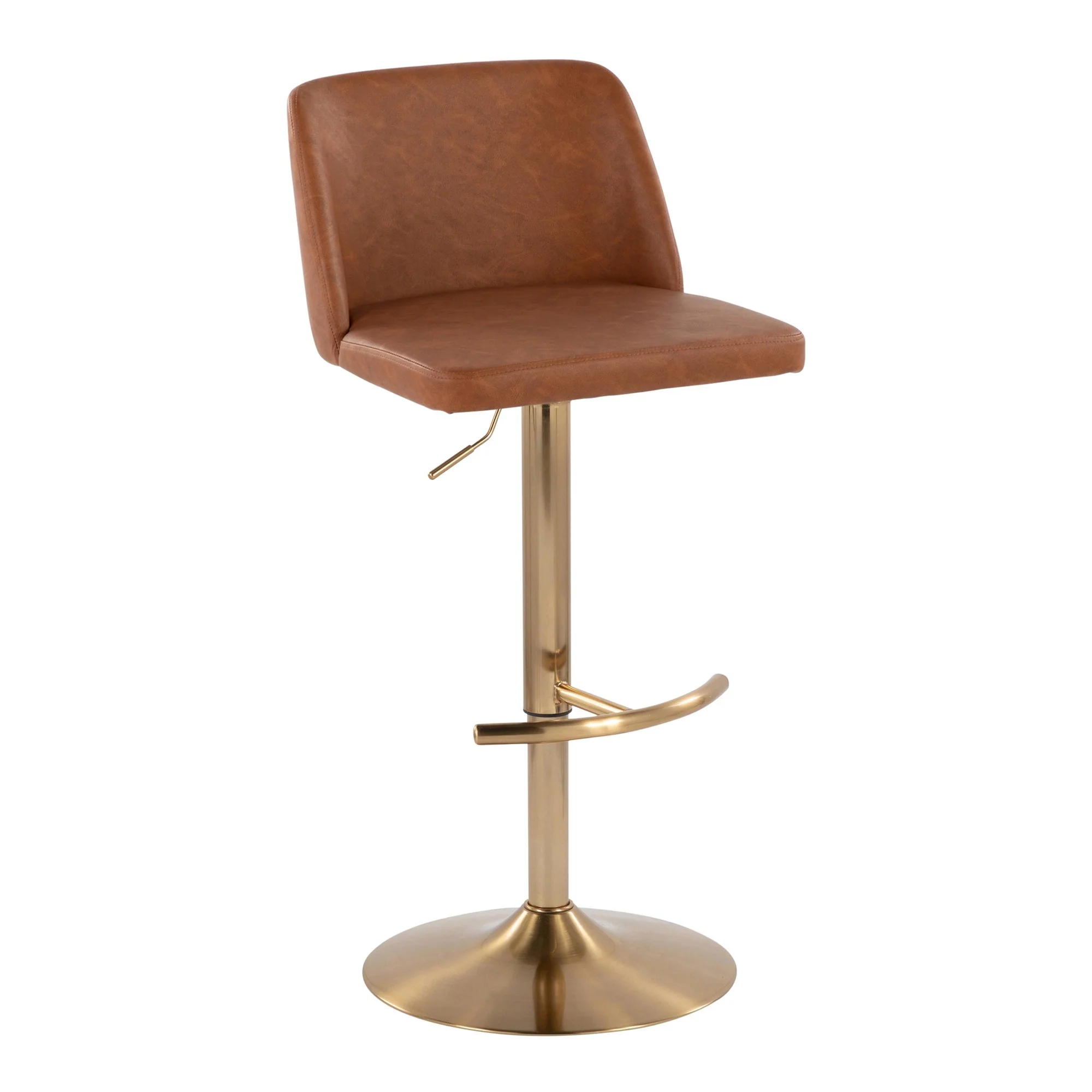 Toriano Adjustable Barstool - Set of 2 By LumiSource - BS-TRNOPU-RT2 AUBK2 - Image 10