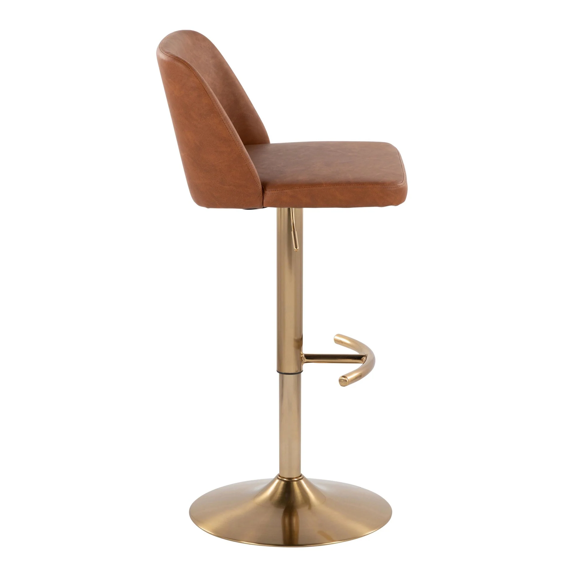Toriano Adjustable Barstool - Set of 2 By LumiSource - BS-TRNOPU-RT2 AUBK2 - Image 11