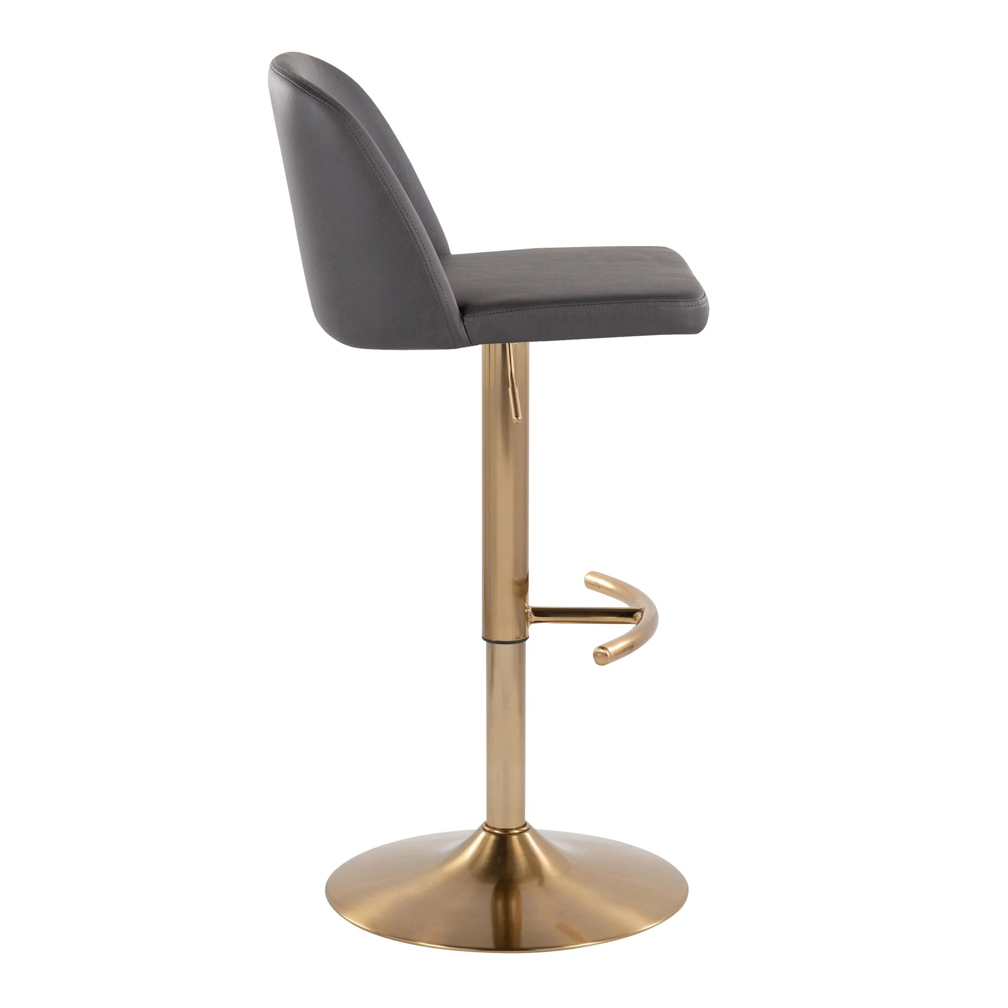 Toriano Adjustable Barstool - Set of 2 By LumiSource - BS-TRNOPU-RT2 AUBK2 - Image 18