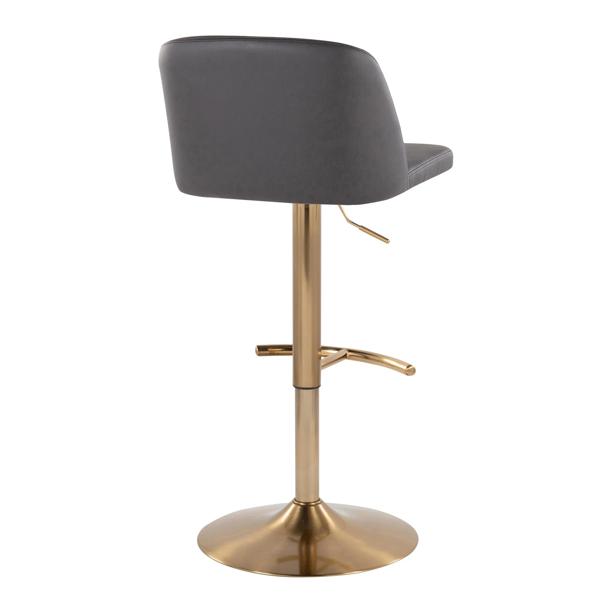 Toriano Adjustable Barstool - Set of 2 By LumiSource - BS-TRNOPU-RT2 AUBK2 - Image 19