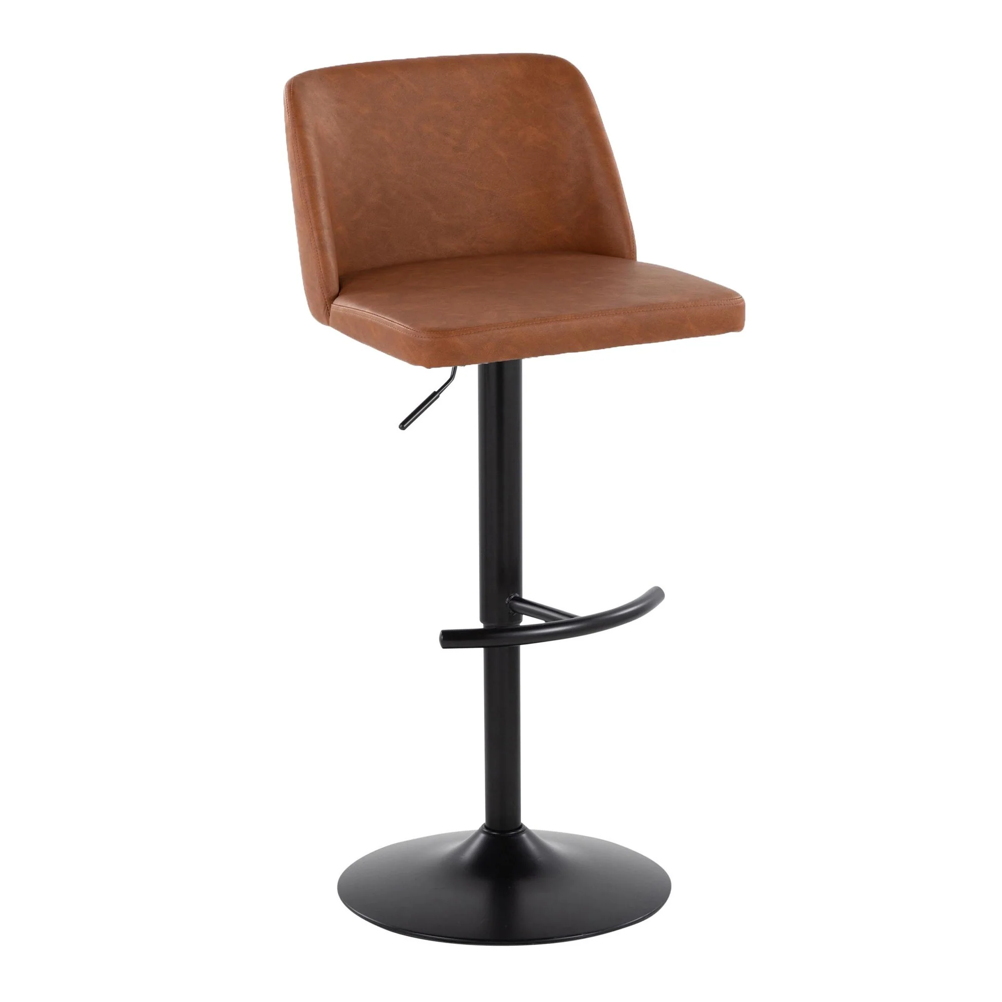 Toriano Adjustable Barstool - Set of 2 By LumiSource - BS-TRNOPU-RT2 AUBK2 - Image 24
