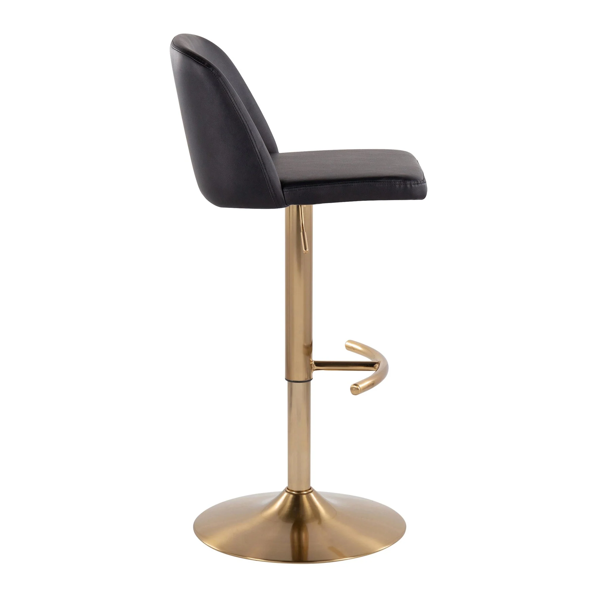 Toriano Adjustable Barstool - Set of 2 By LumiSource - BS-TRNOPU-RT2 AUBK2 - Image 4
