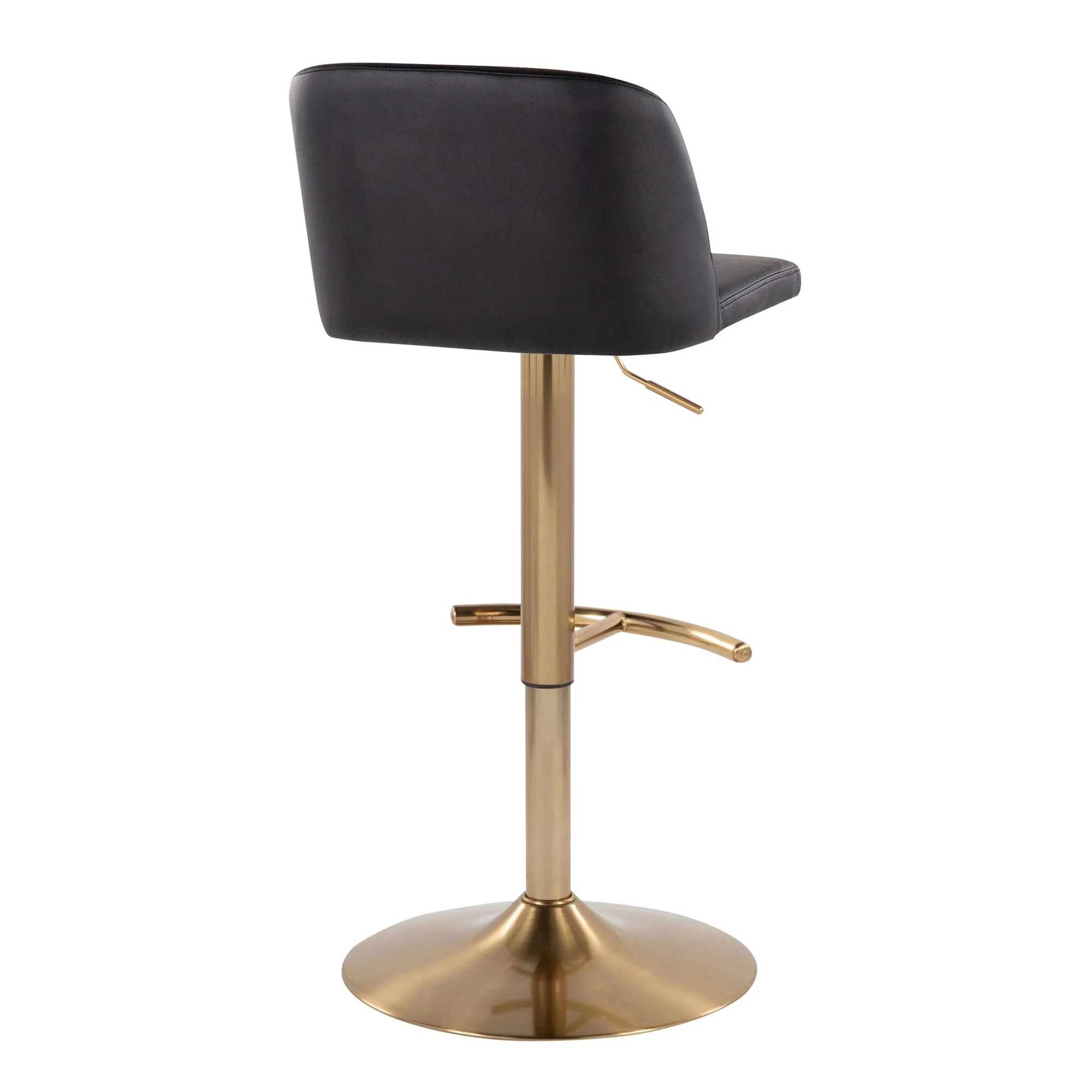 Toriano Adjustable Barstool - Set of 2 By LumiSource - BS-TRNOPU-RT2 AUBK2 - Image 5