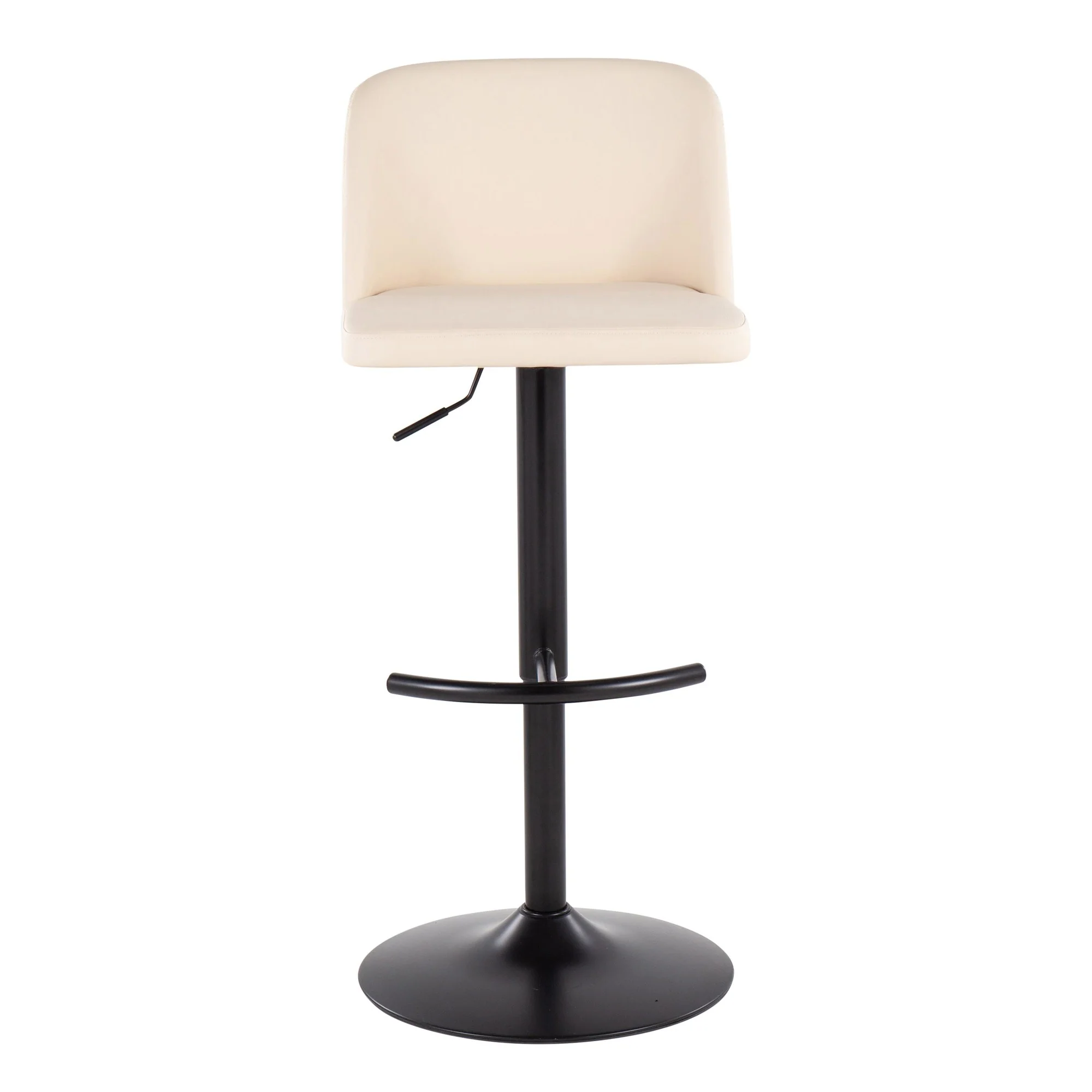 Toriano Adjustable Bar Stool - Set of 2 Black By LumiSource - BS-TORIANOPU-RT2 BKBK2 - Image 10