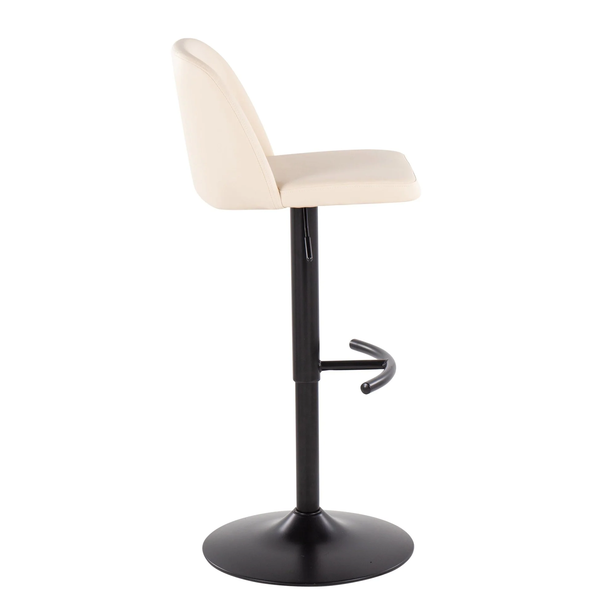 Toriano Adjustable Bar Stool - Set of 2 Black By LumiSource - BS-TORIANOPU-RT2 BKBK2 - Image 14