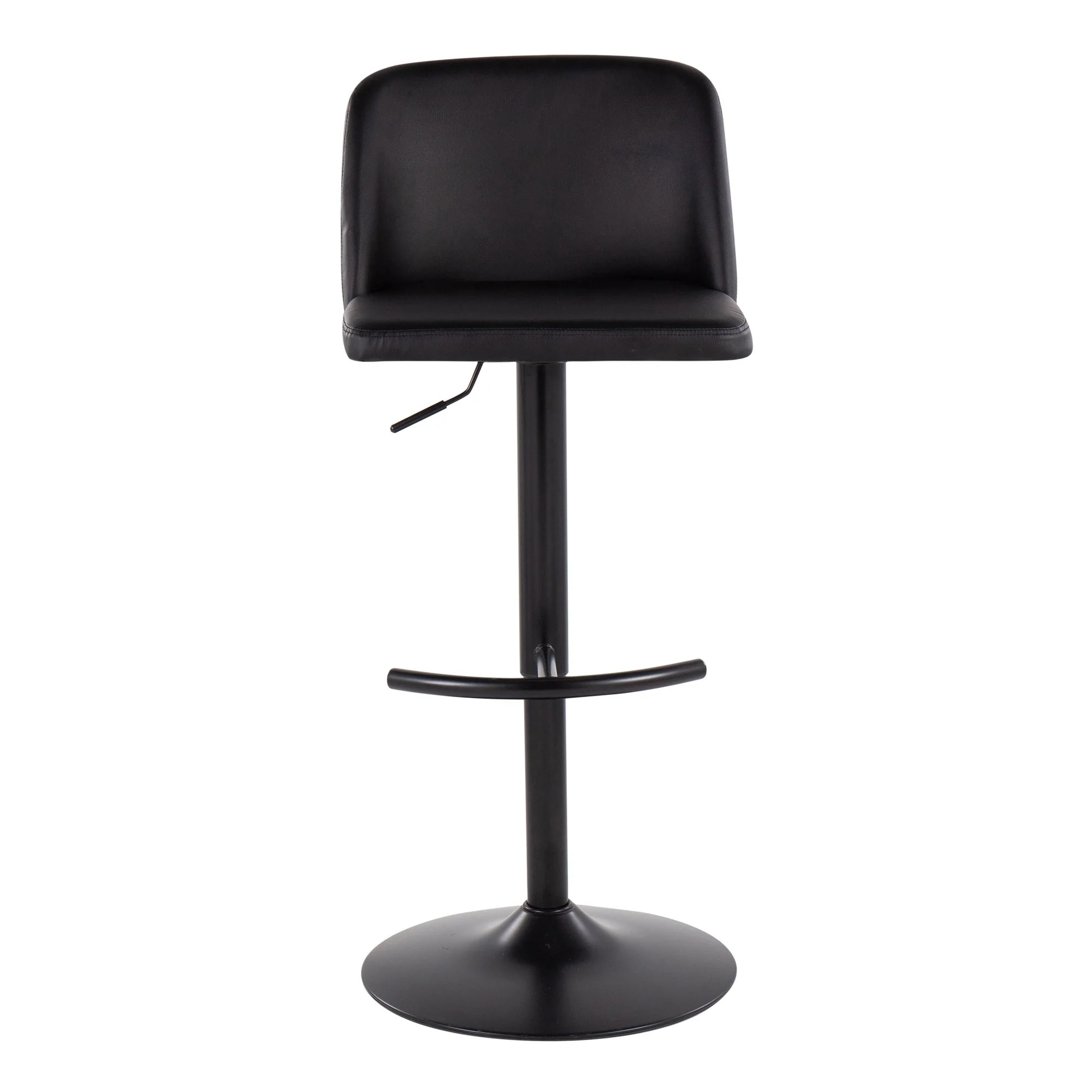 Toriano Adjustable Bar Stool - Set of 2 Black By LumiSource - BS-TORIANOPU-RT2 BKBK2 - Image 2