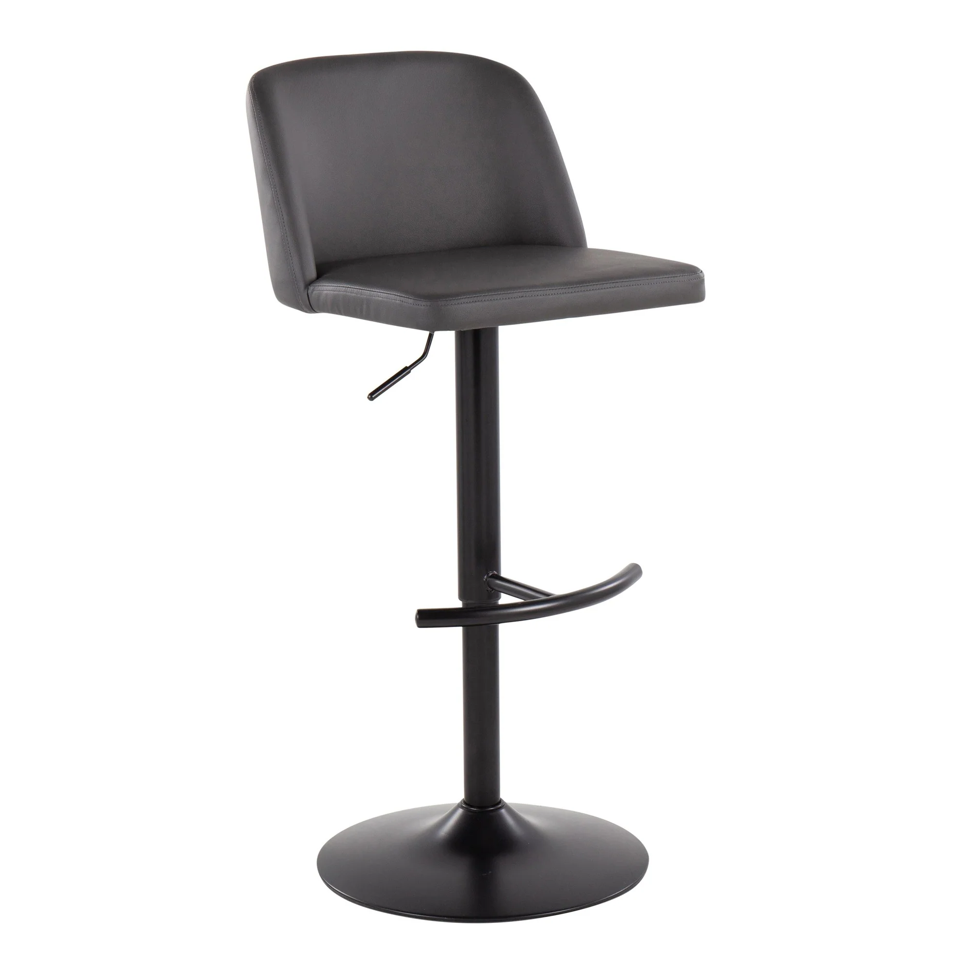 Toriano Adjustable Bar Stool - Set of 2 Black By LumiSource - BS-TORIANOPU-RT2 BKBK2 - Image 21