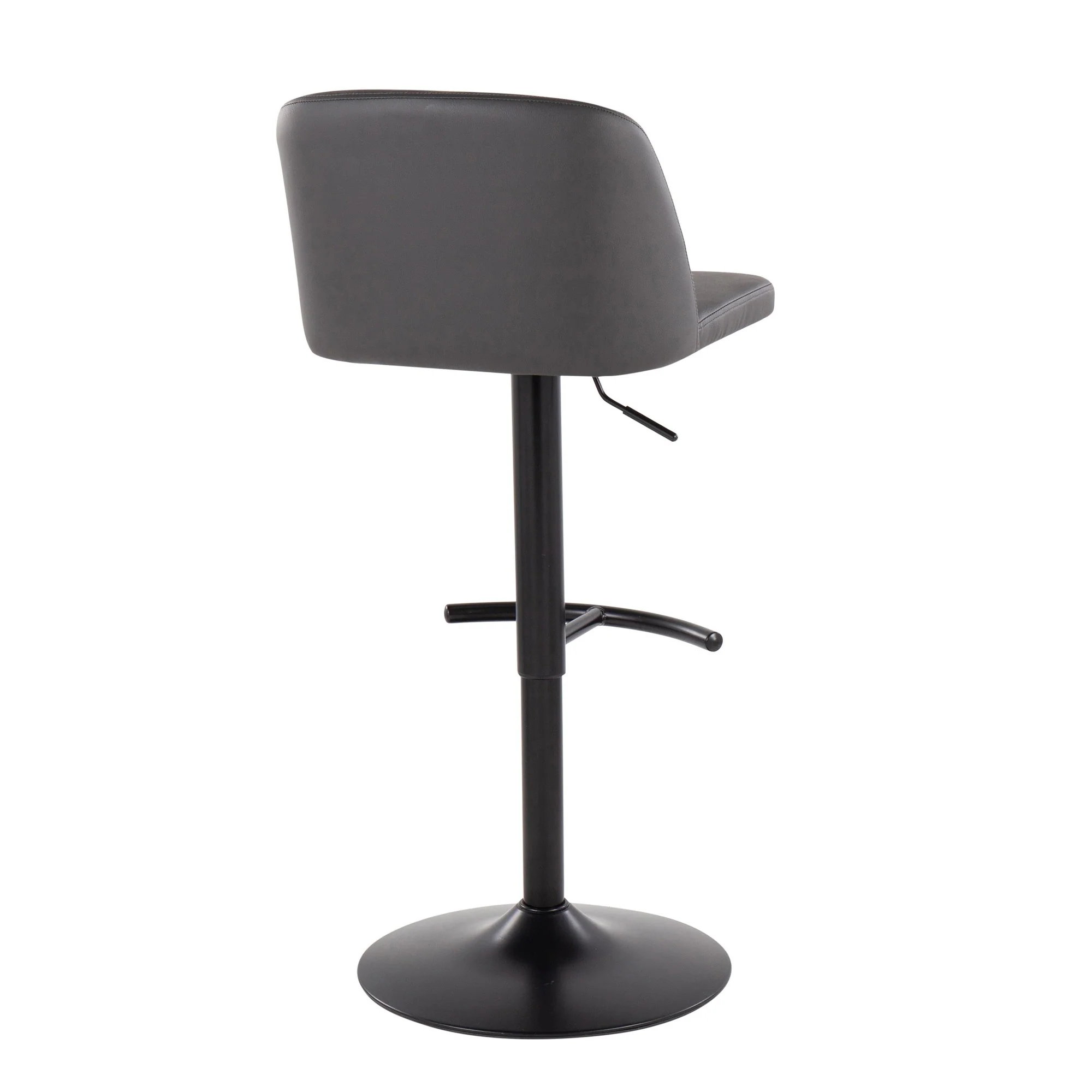 Toriano Adjustable Bar Stool - Set of 2 Black By LumiSource - BS-TORIANOPU-RT2 BKBK2 - Image 23