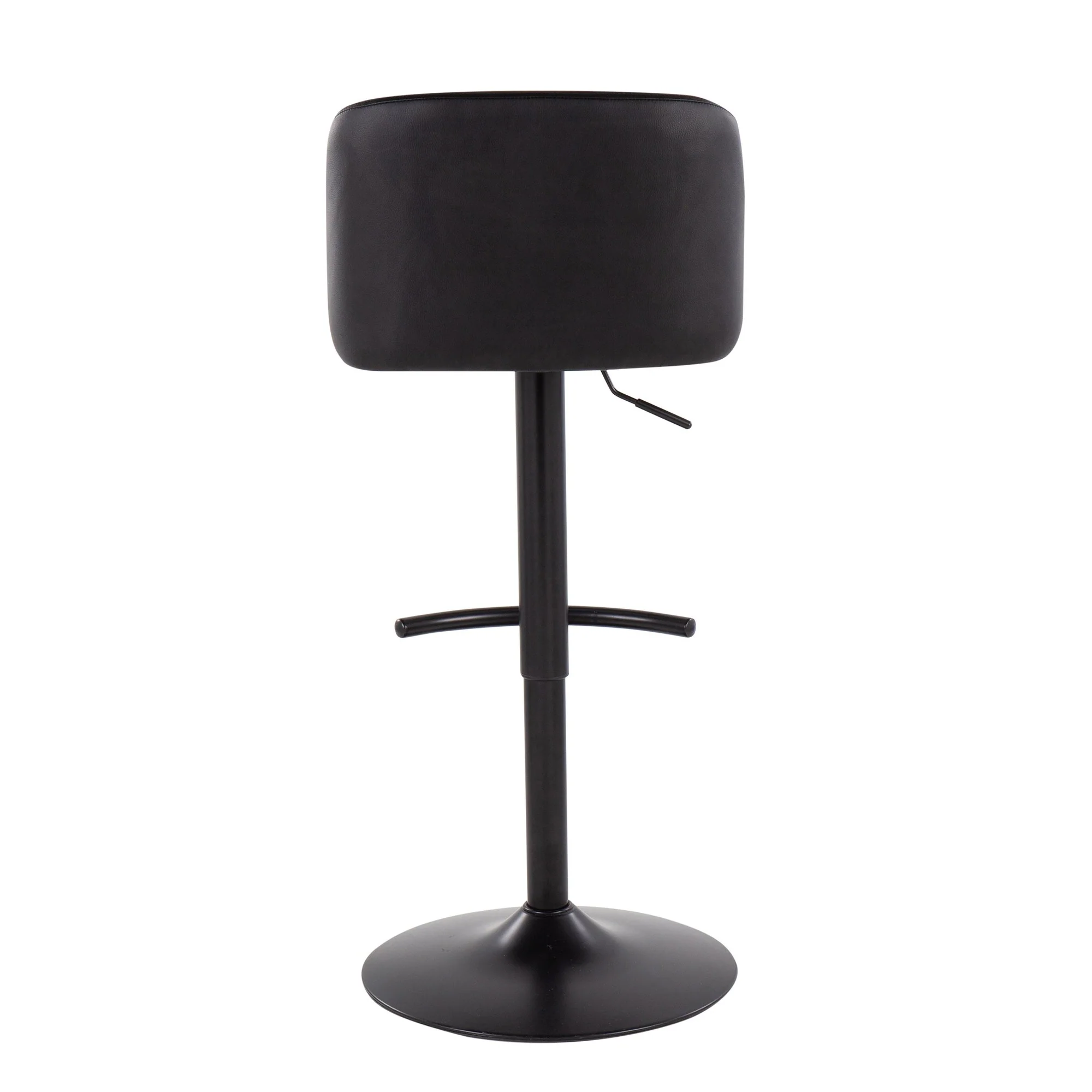 Toriano Adjustable Bar Stool - Set of 2 Black By LumiSource - BS-TORIANOPU-RT2 BKBK2 - Image 8