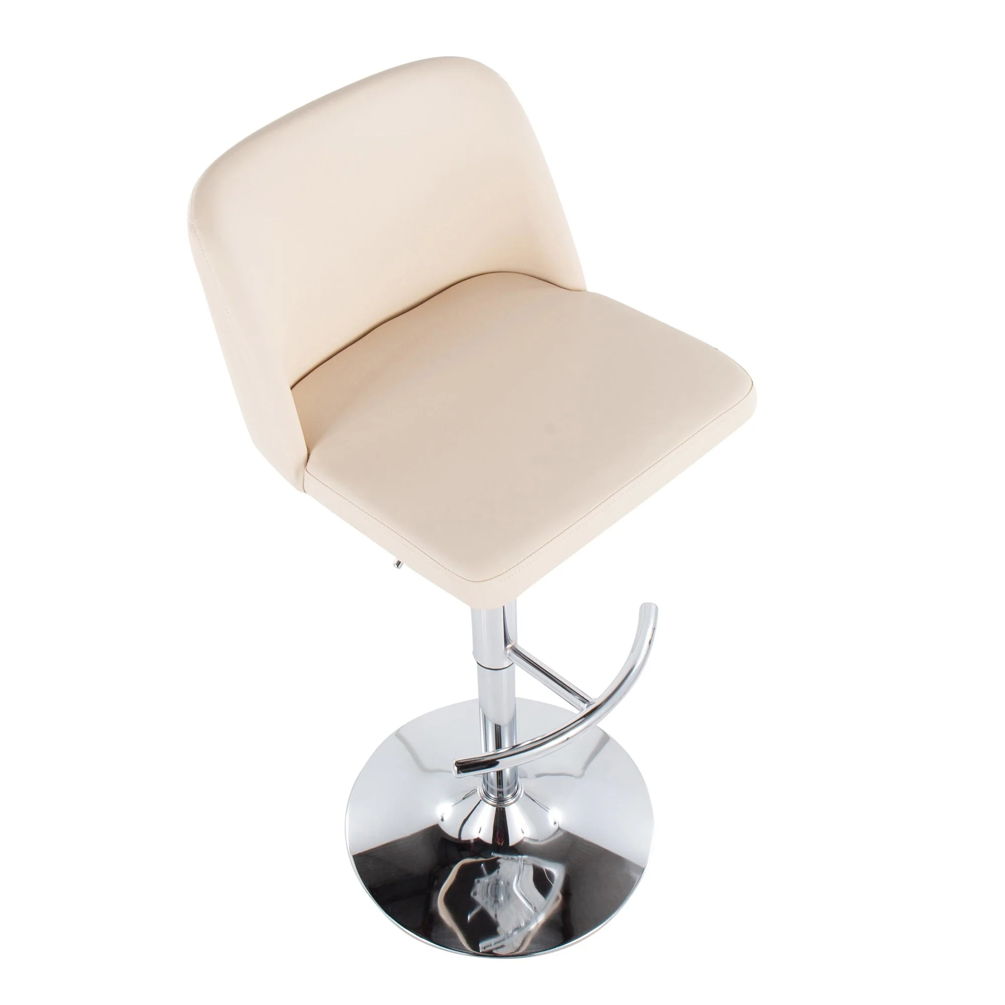 Toriano Adjustable Bar Stool - Set of 2 Black By LumiSource - BS-TORIANOPU-RT2 CHRMBK2 - Image 12